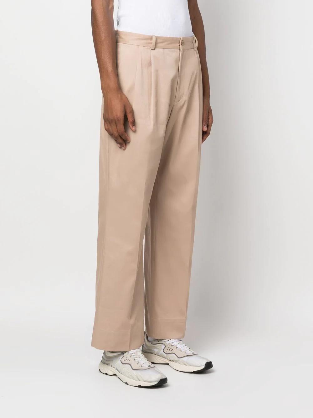 straight-leg chino trousers - 3