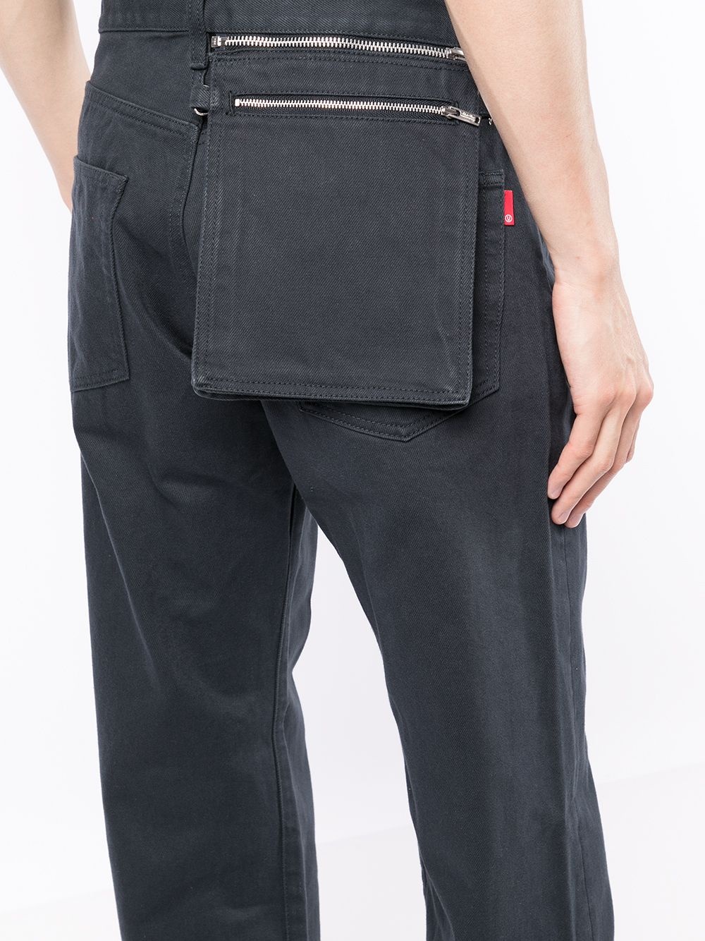 patch-pocket straight-leg jeans - 5