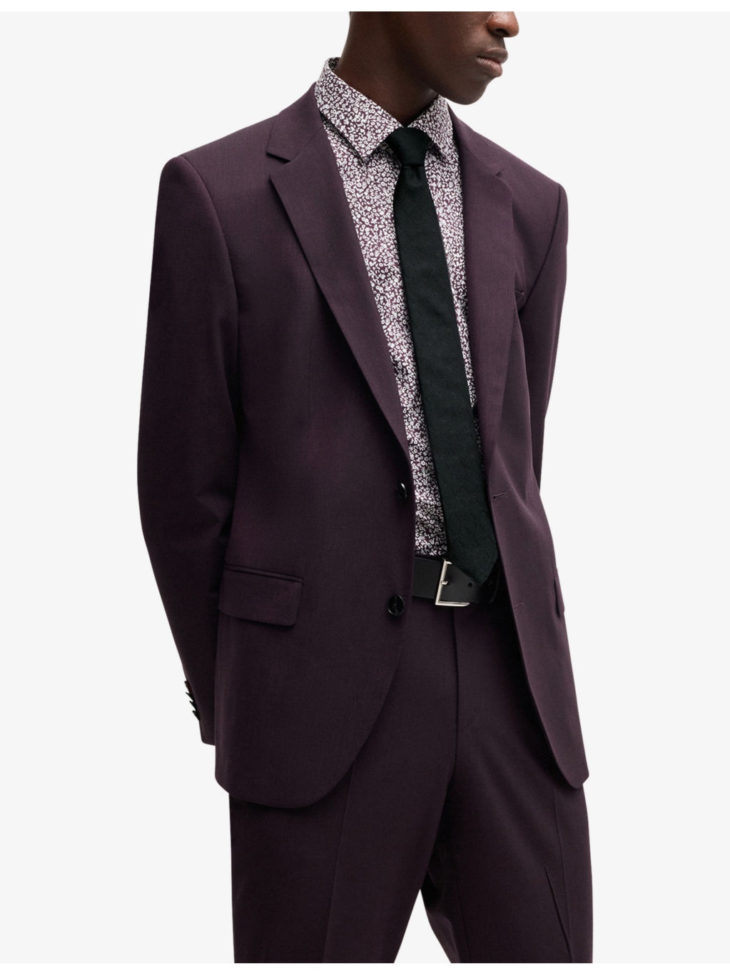 Monogram-print jacquard silk tie - 3