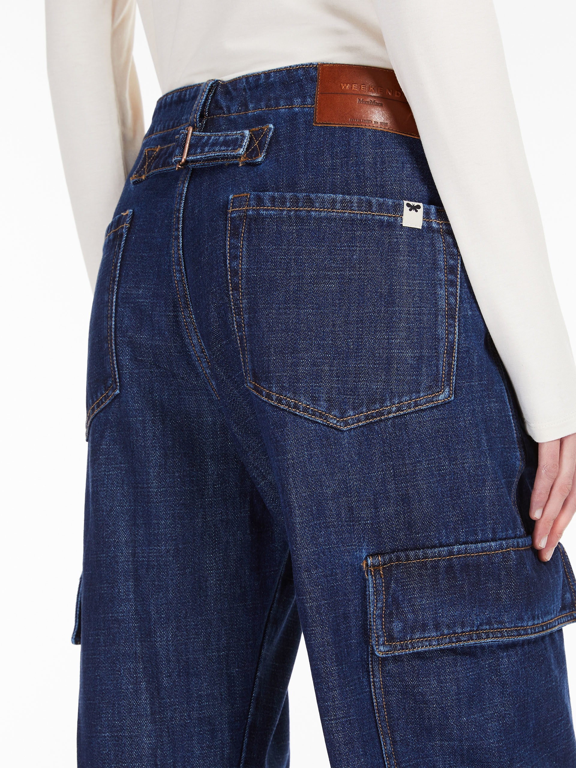 CALIFFO Cotton denim trousers - 6