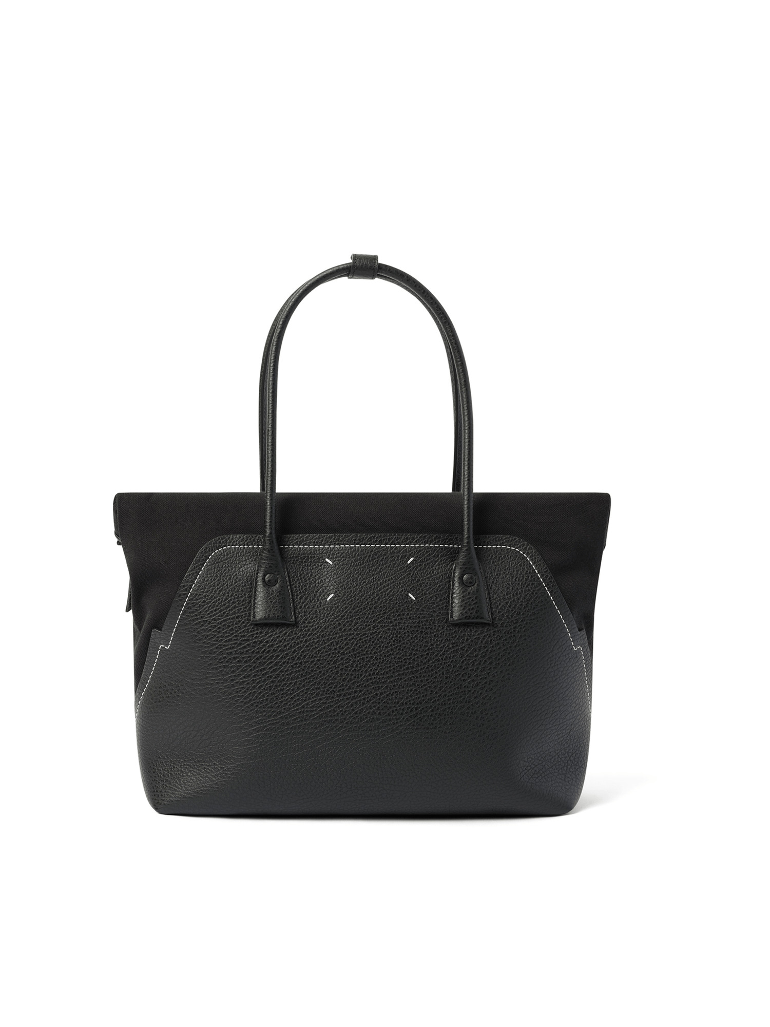 5AC Medium Shopping Bag in Black - 4