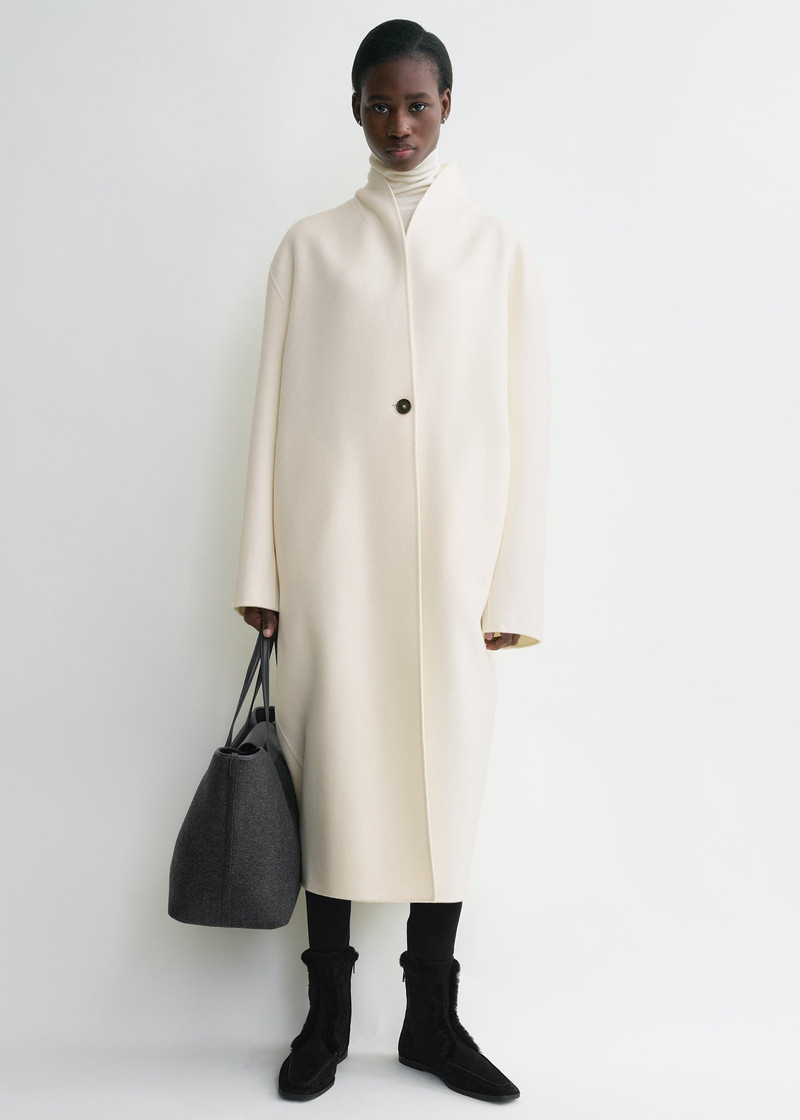 Totême Overlay doublé coat winter white outlook