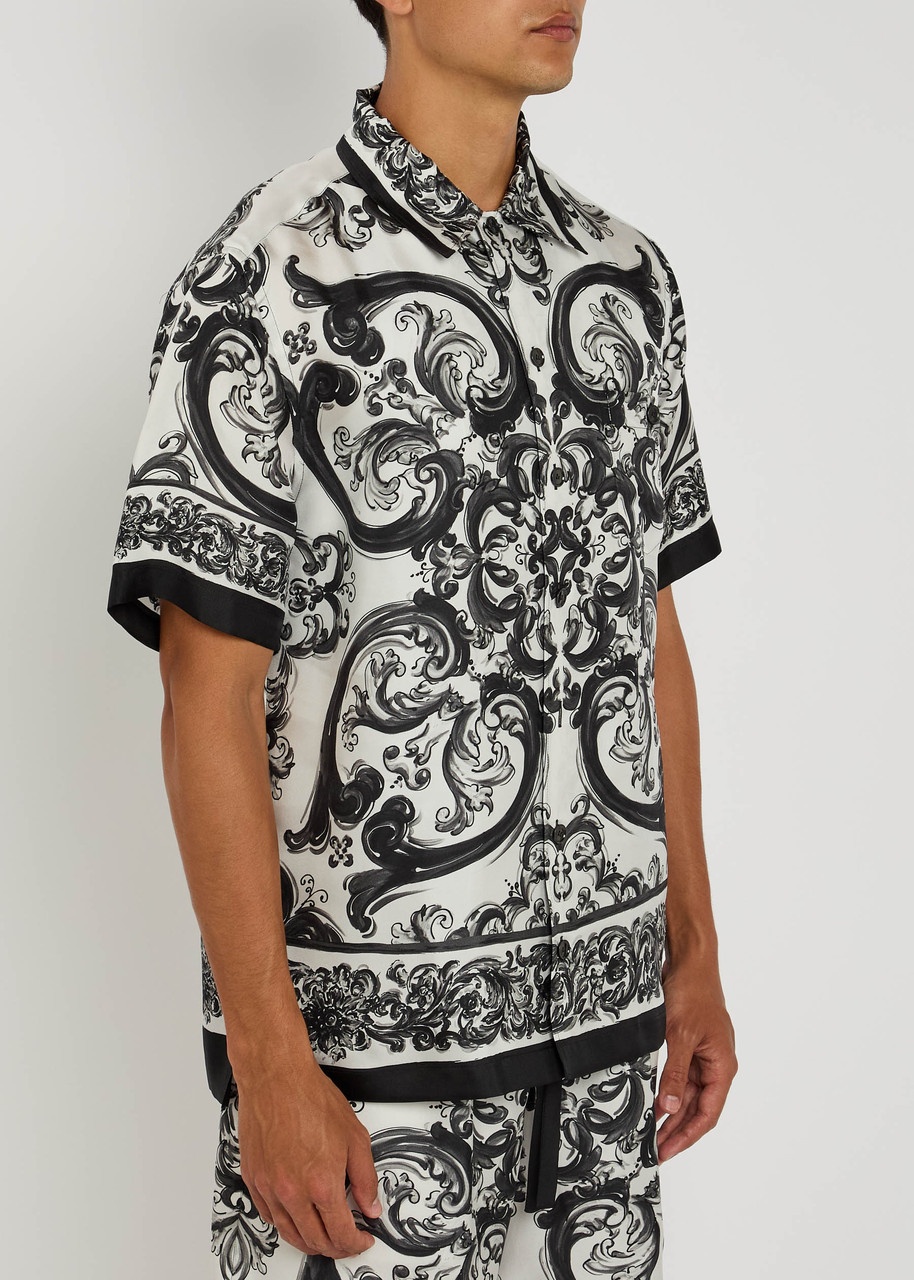 Dolce & Gabbana Majolica Printed Silk-twill Shirt - 2