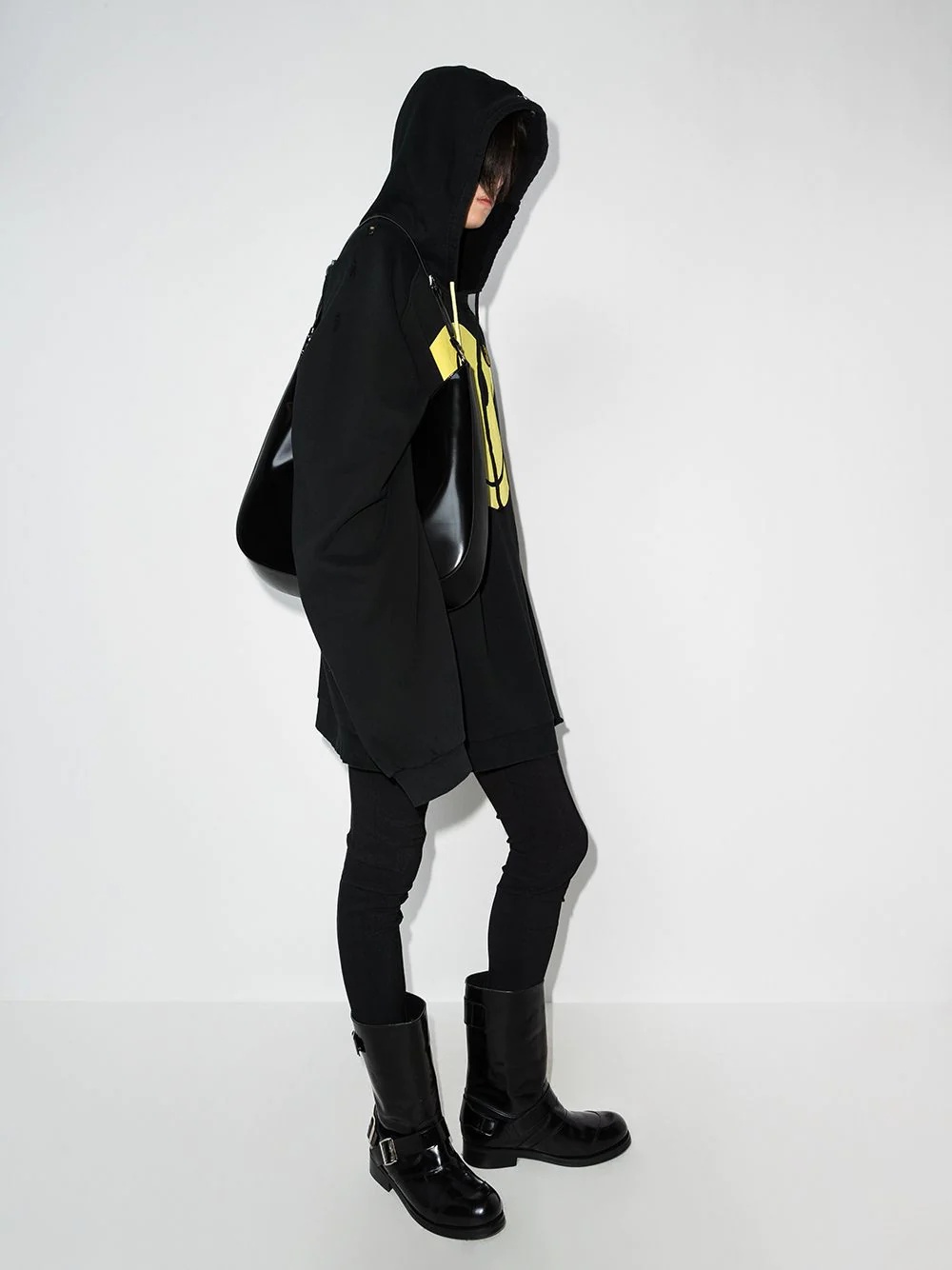 x Smiley oversized distressed hoodie - 5