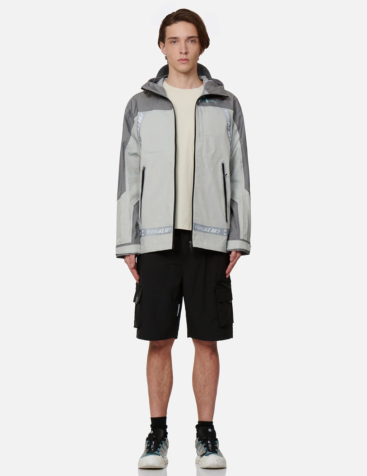 Logo Tape Padded Windbreaker Jacket - 5