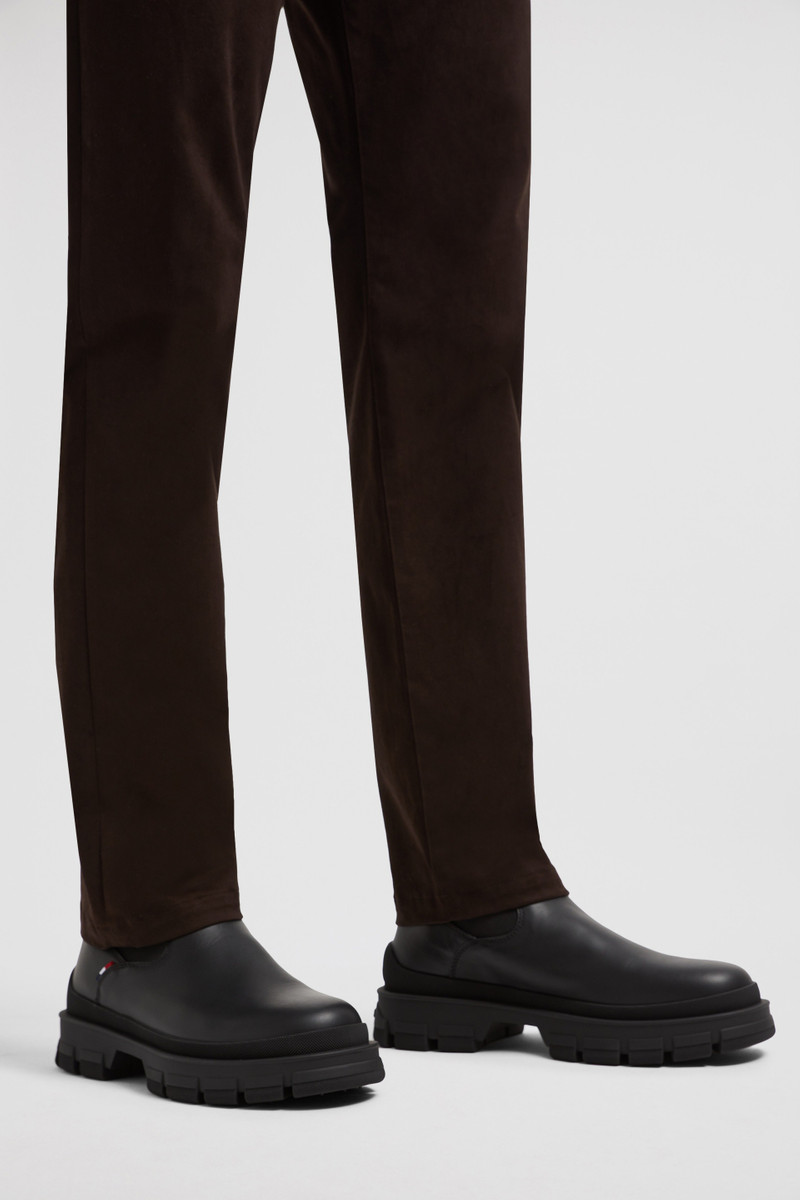 Moncler Hevea Chelsea Leather Boots outlook