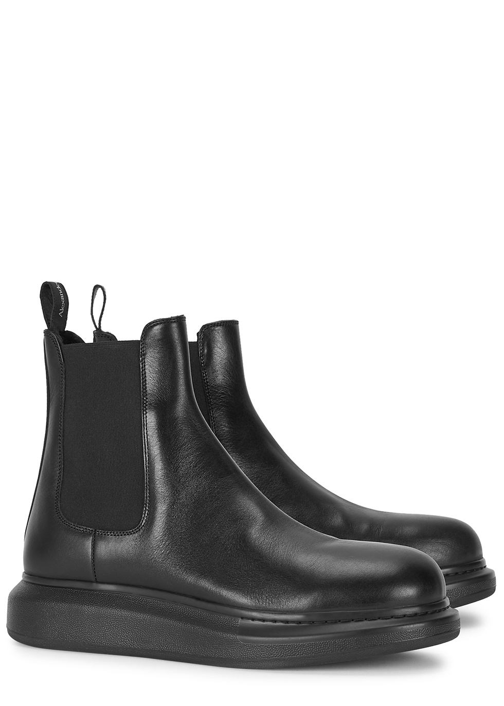 Hybrid black leather Chelsea boots - 2