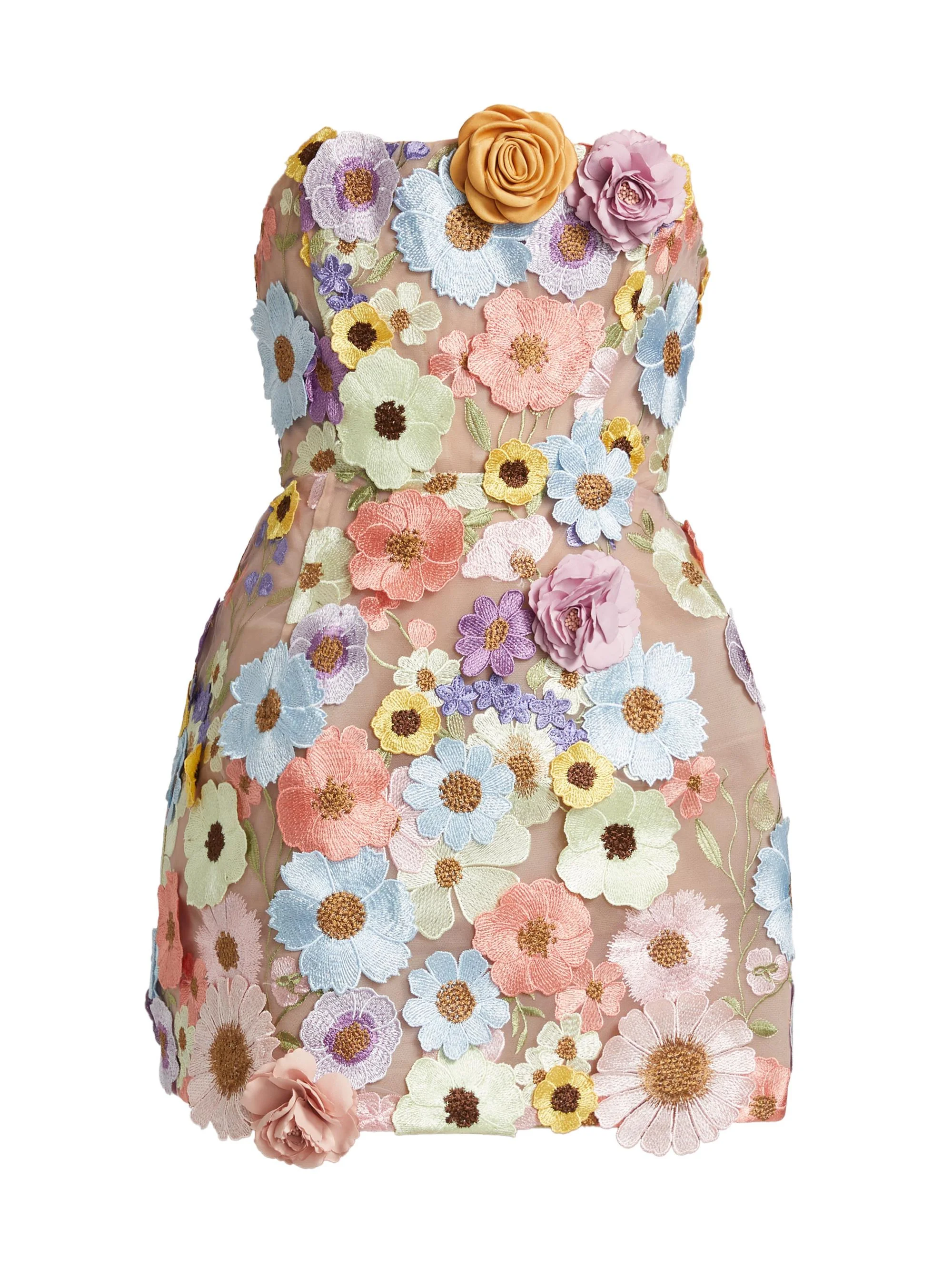 Women's Maraya Bouquet Minidress - Pastel Floral Multi - 1