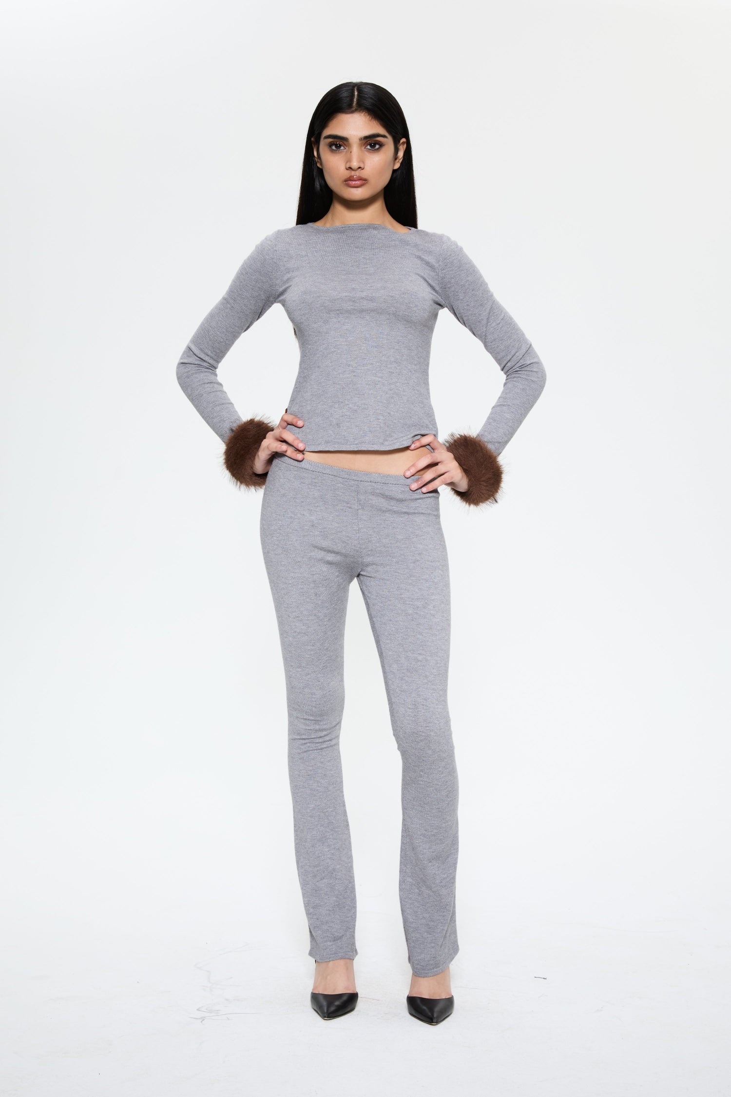 AMELIA TOP - HEATHER GREY - 4