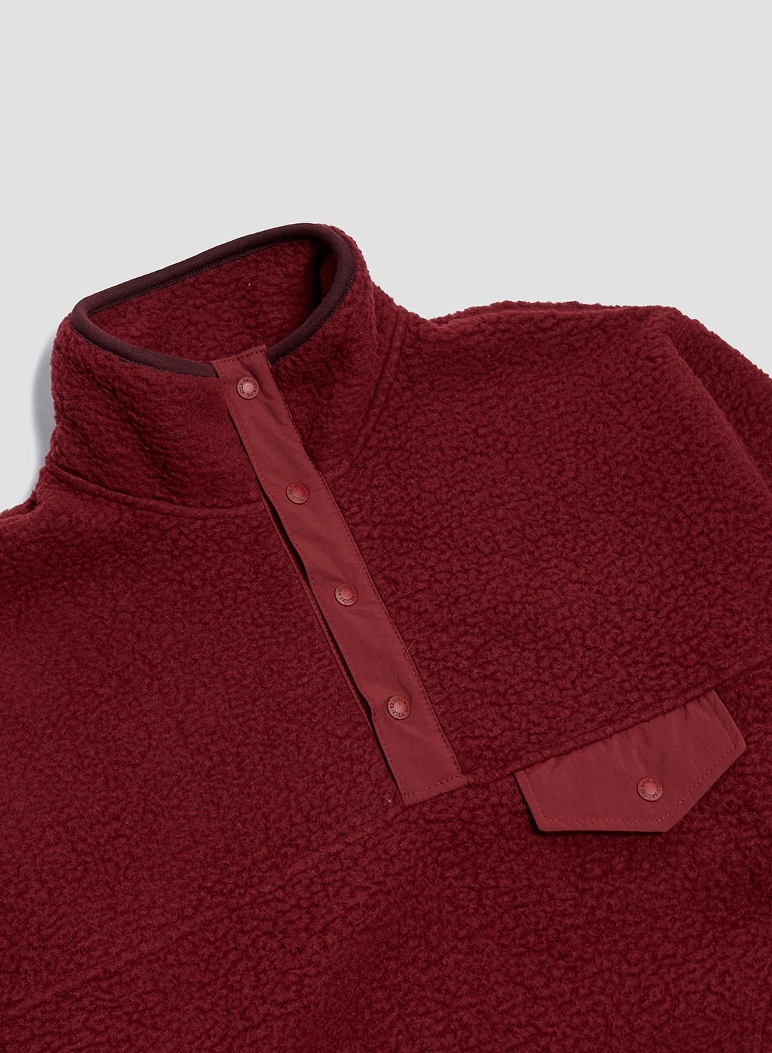 Wild Bricks Fleece Pullover in Red - 2