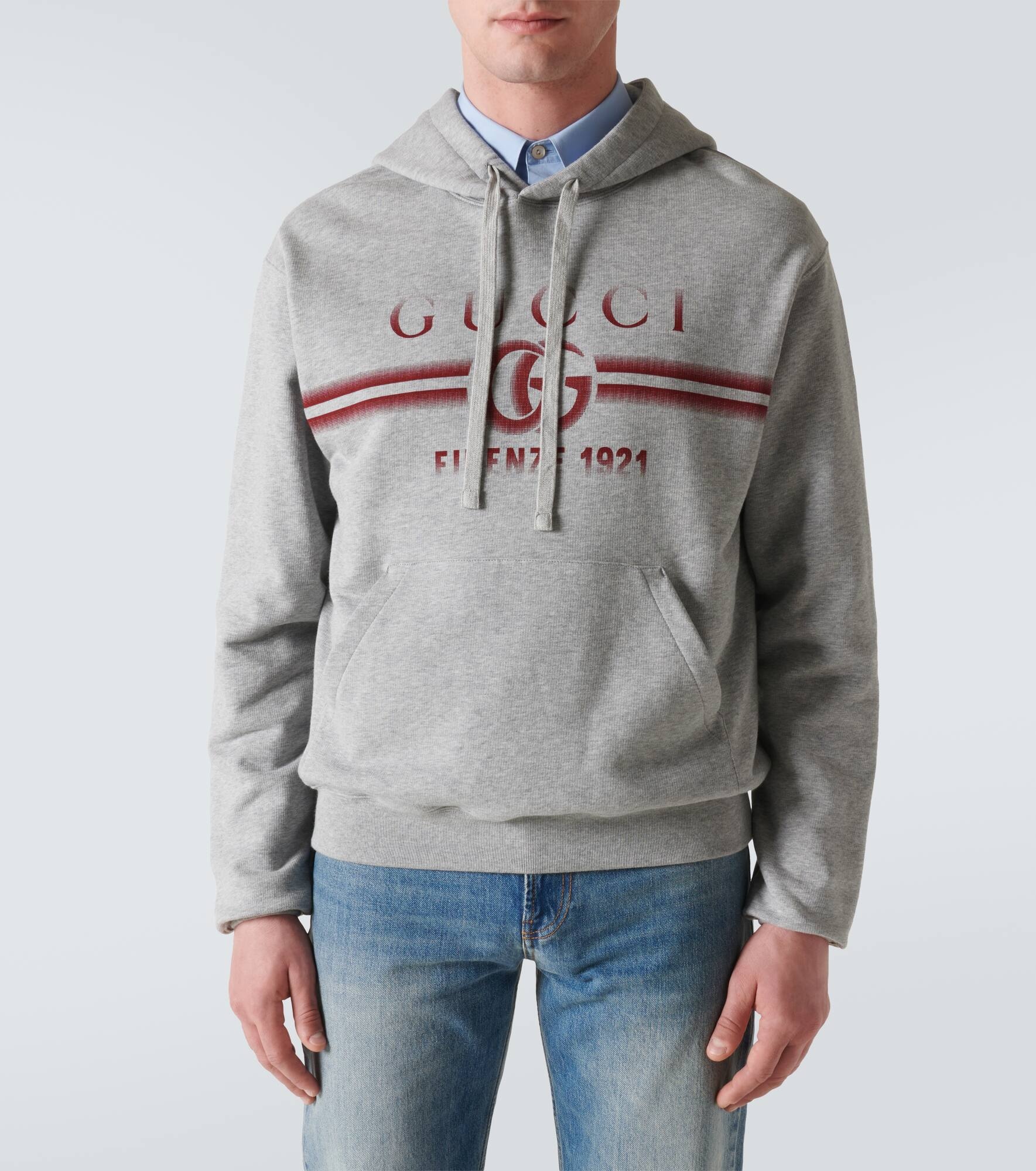 Logo cotton jersey hoodie - 3
