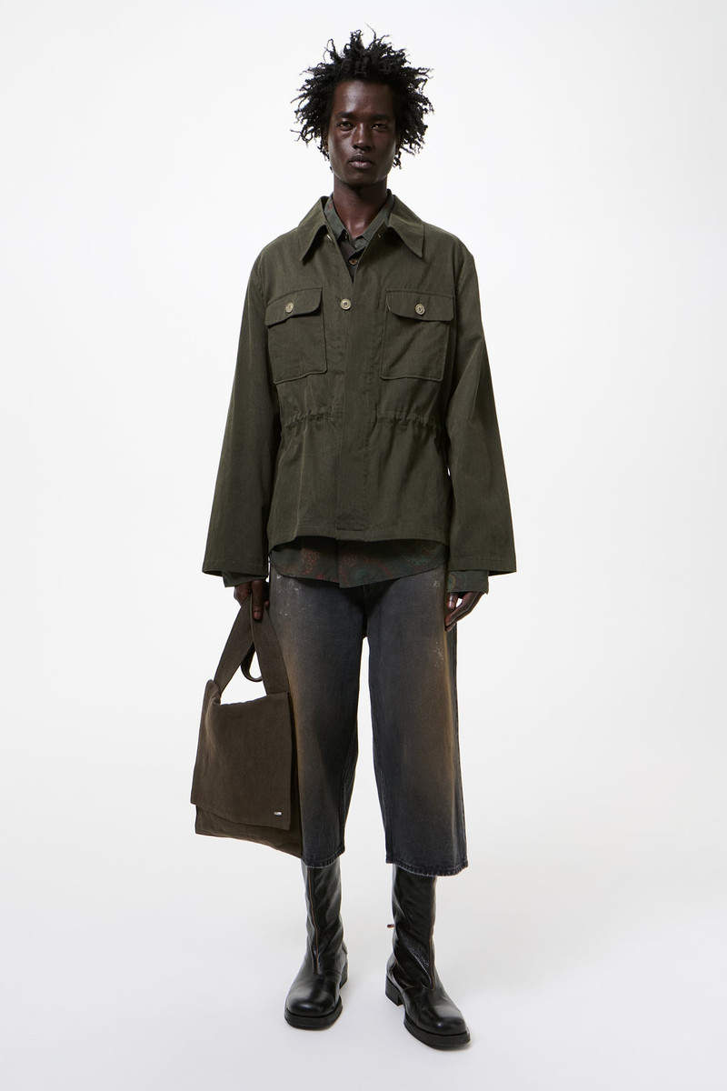 Our Legacy Unity Jacket Antique Mudd Coated Sateen outlook