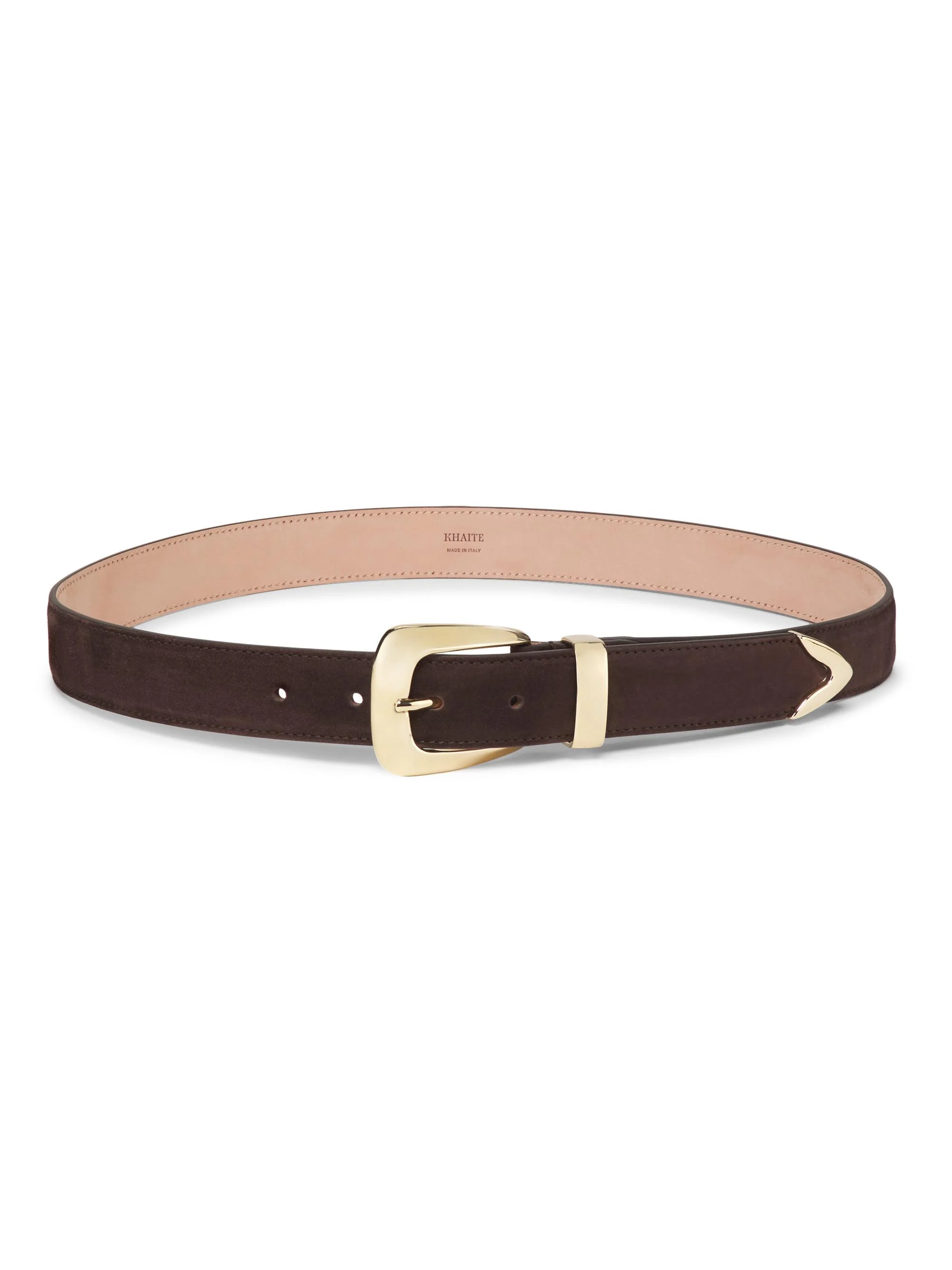 Women's Benny Suede Belt - Coffee - 1