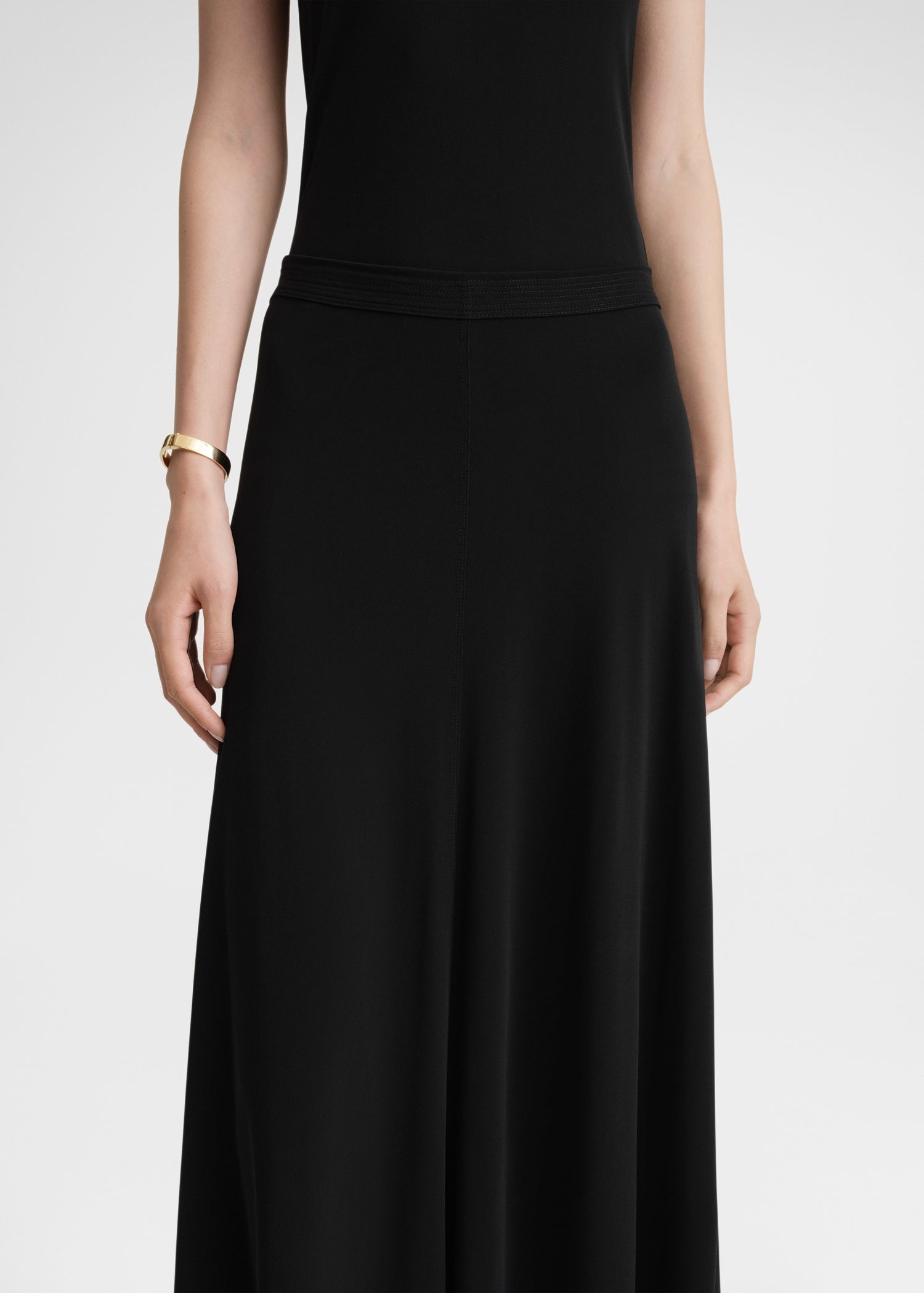 Fluid jersey skirt black - 3
