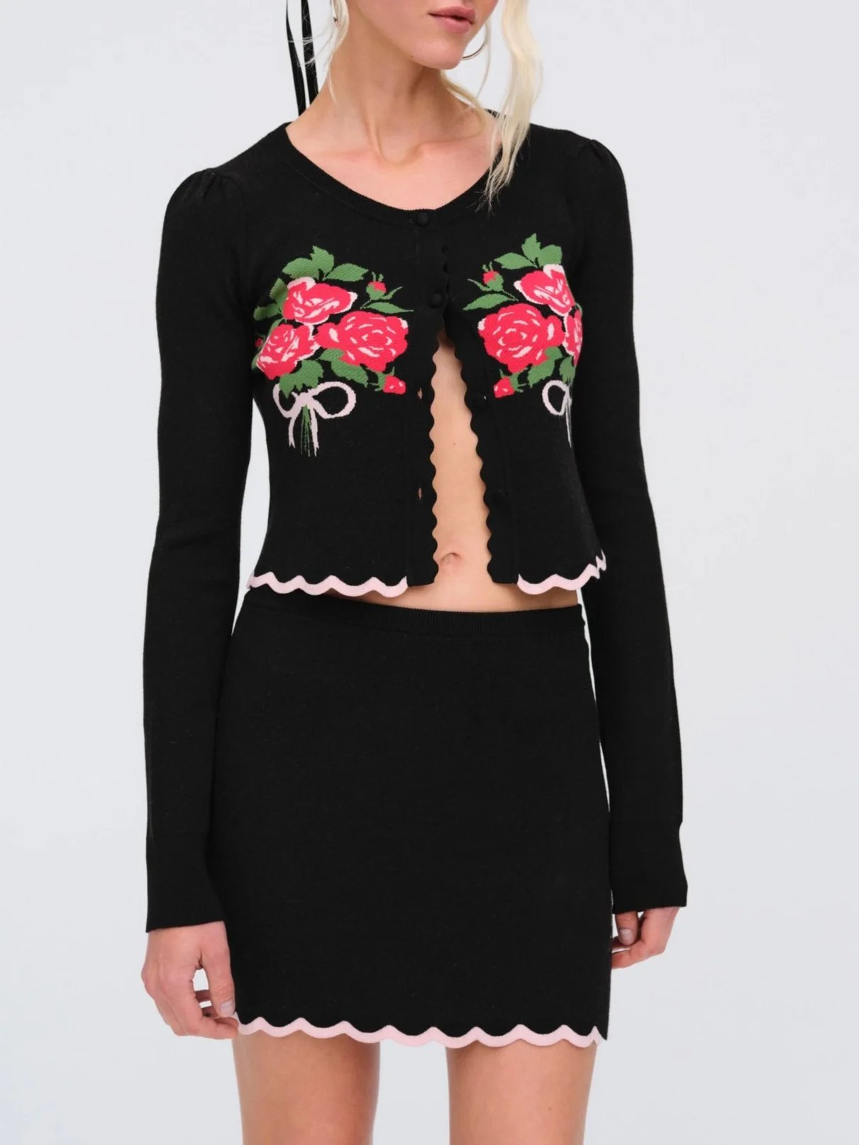 Donella Knit Mini Skirt - 1