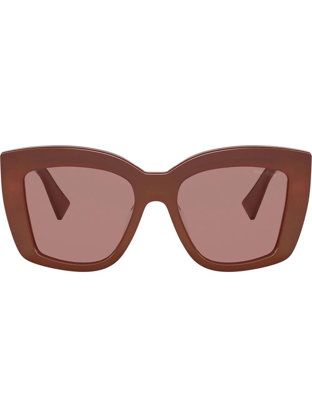 tinted oversize-frame sunglasses - 1