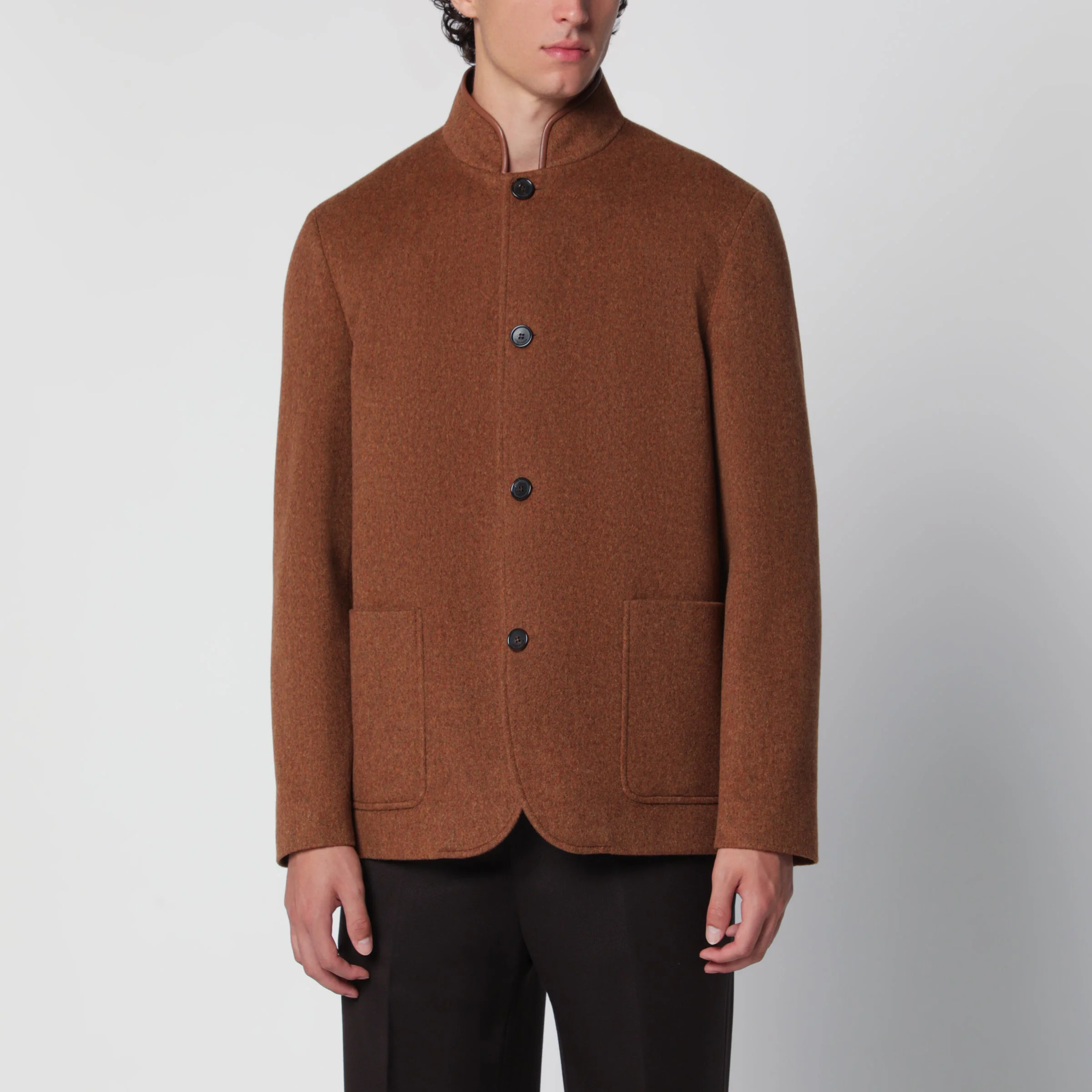 Spagna Iris Bronze Cashmere Jacket - 1