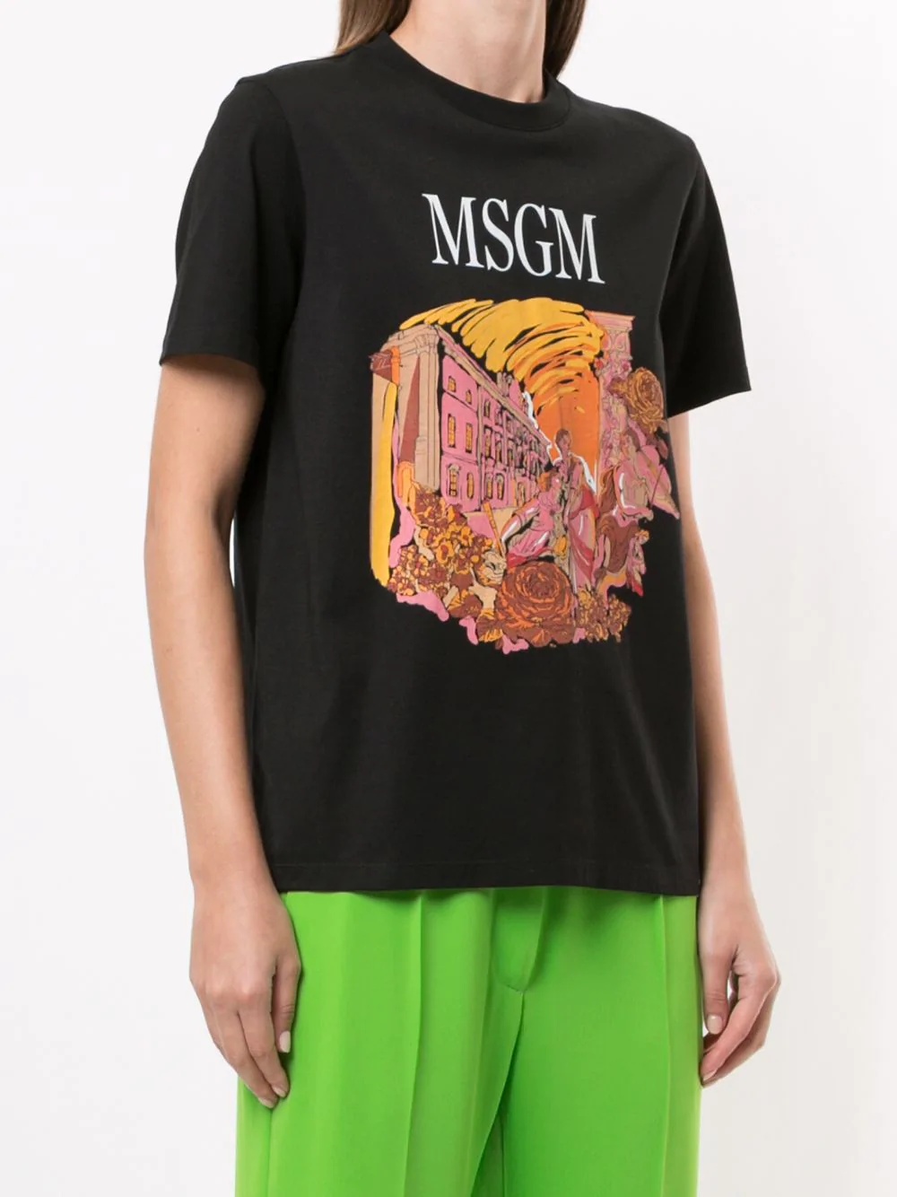 abstract print t-shirt - 3