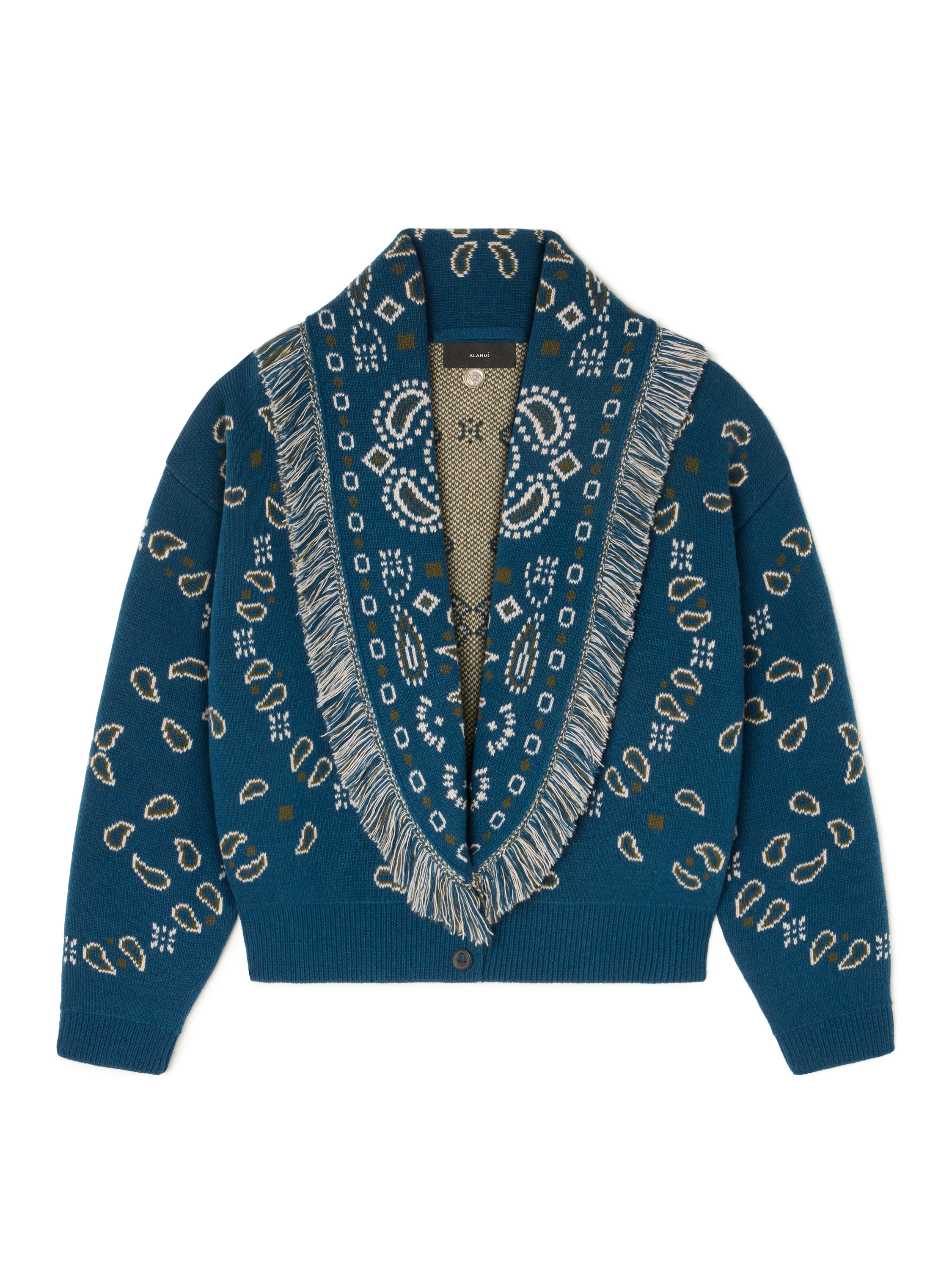 Bandana Jacquard Cardi-Bomber - 1