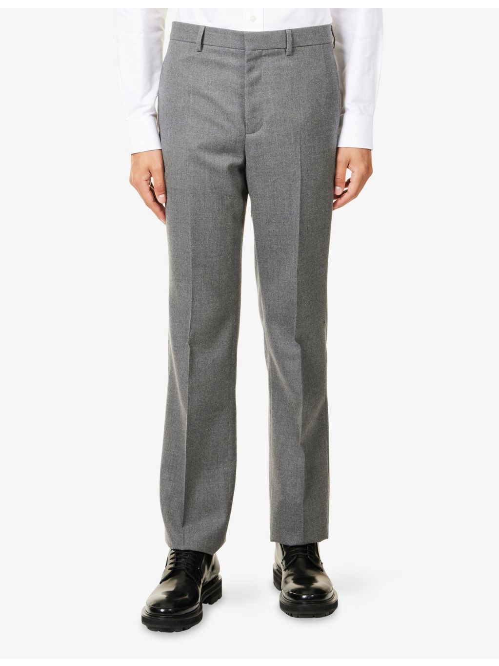 Classic-Fit Tailored Wool Trousers - 3