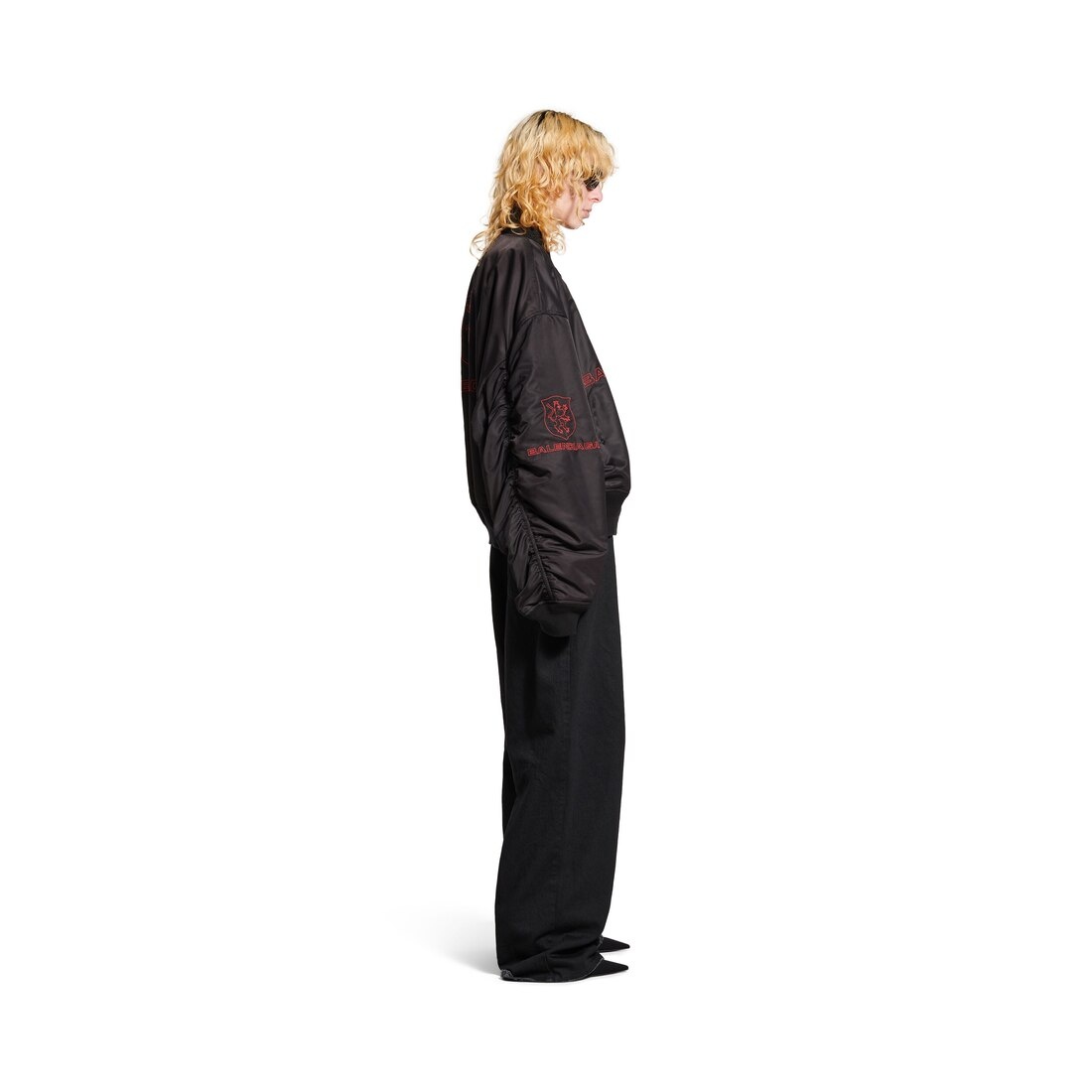 Men's Lion Club Varsity Jacket in Black - 3