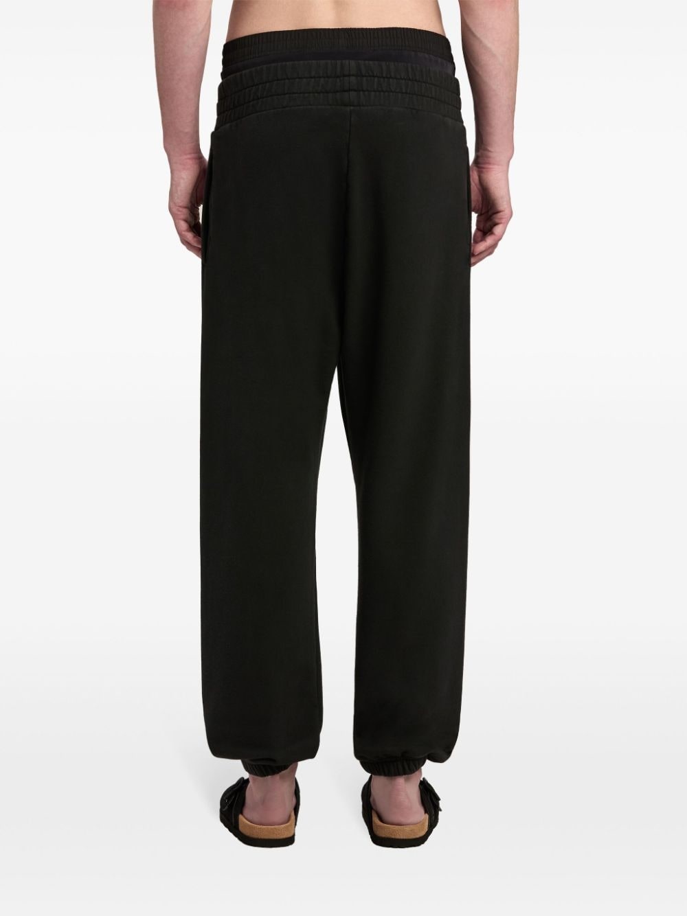logo-print cotton track pants - 5