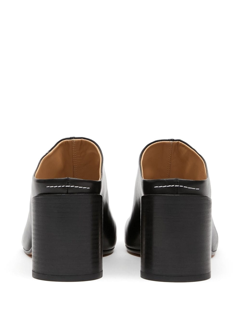 70mm leather mules - 3