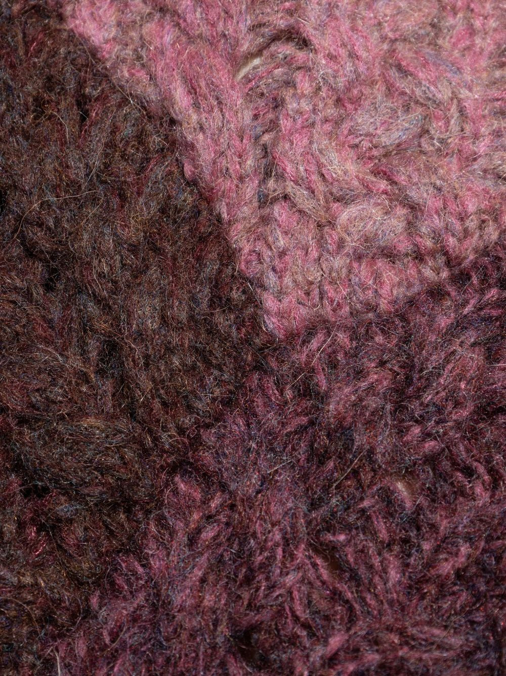 cable-knit patchwork sweater - 5