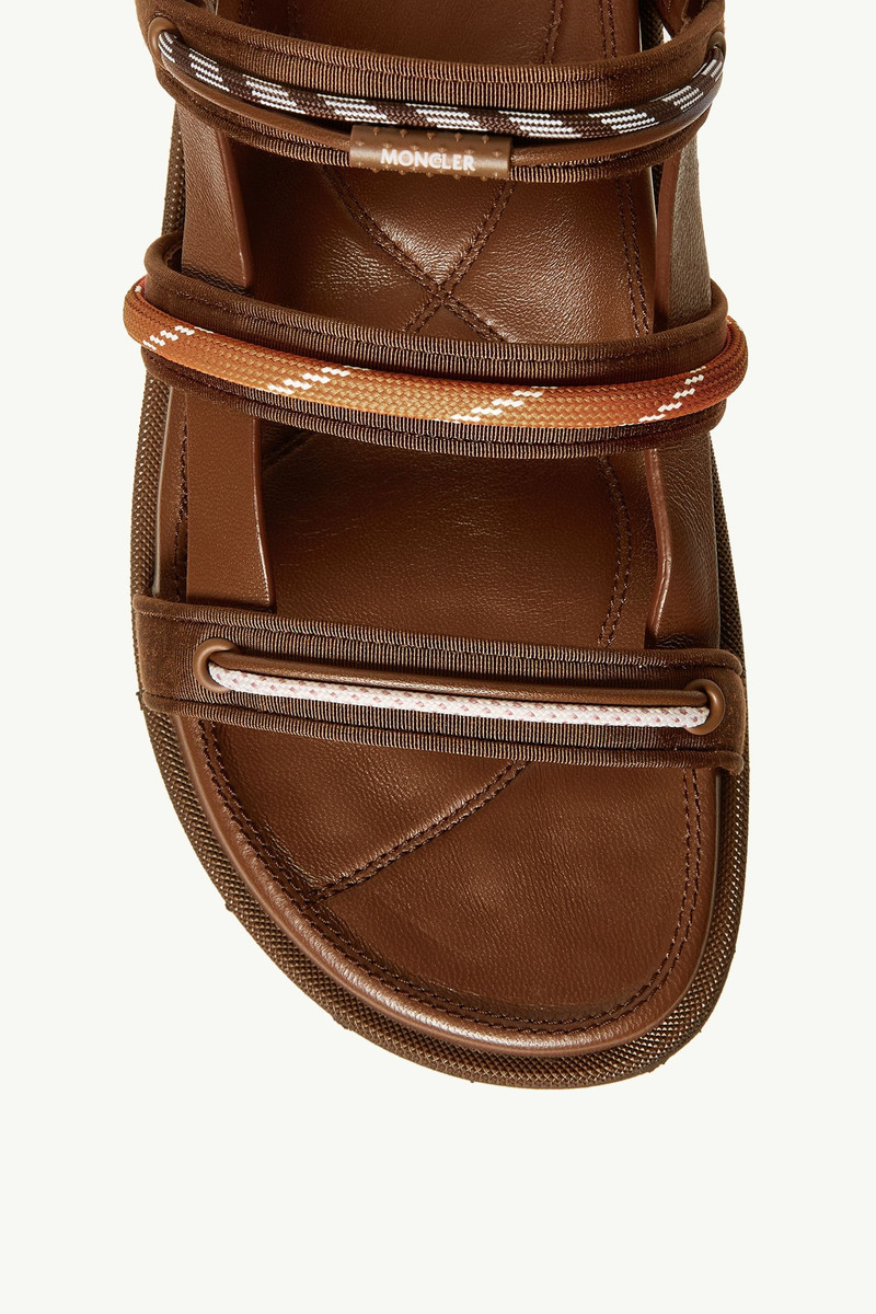 Moncler Vera Isla Leather Sandals outlook