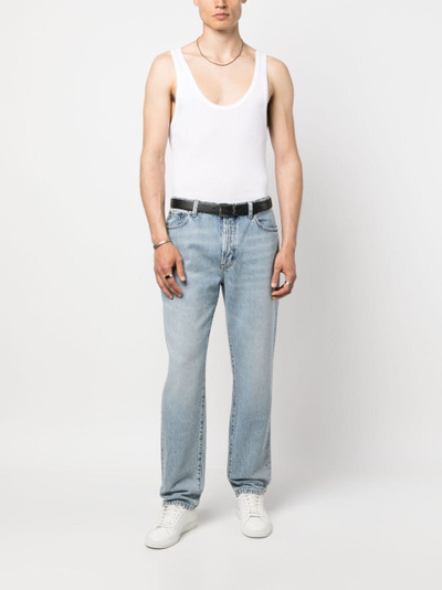 SAINT LAURENT straight-leg denim jeans outlook