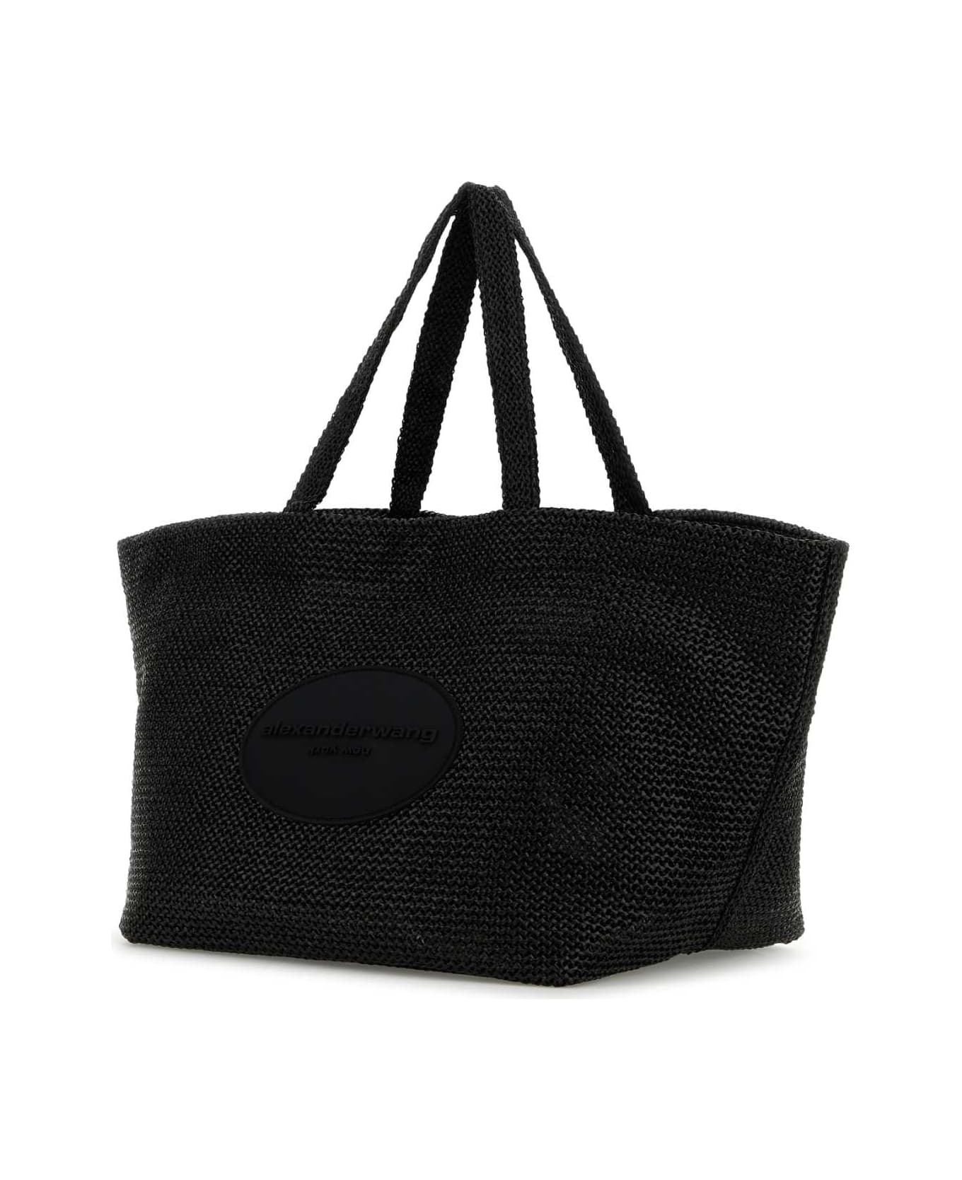 Black Crochet Xl Punch Shopping Bag - 2