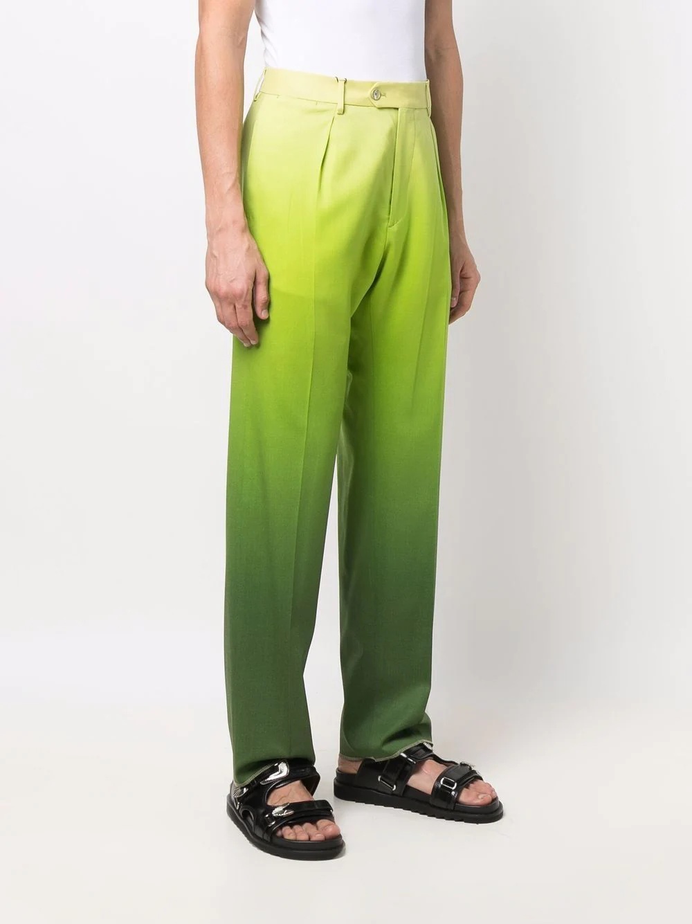 ombré straight-leg trousers - 3