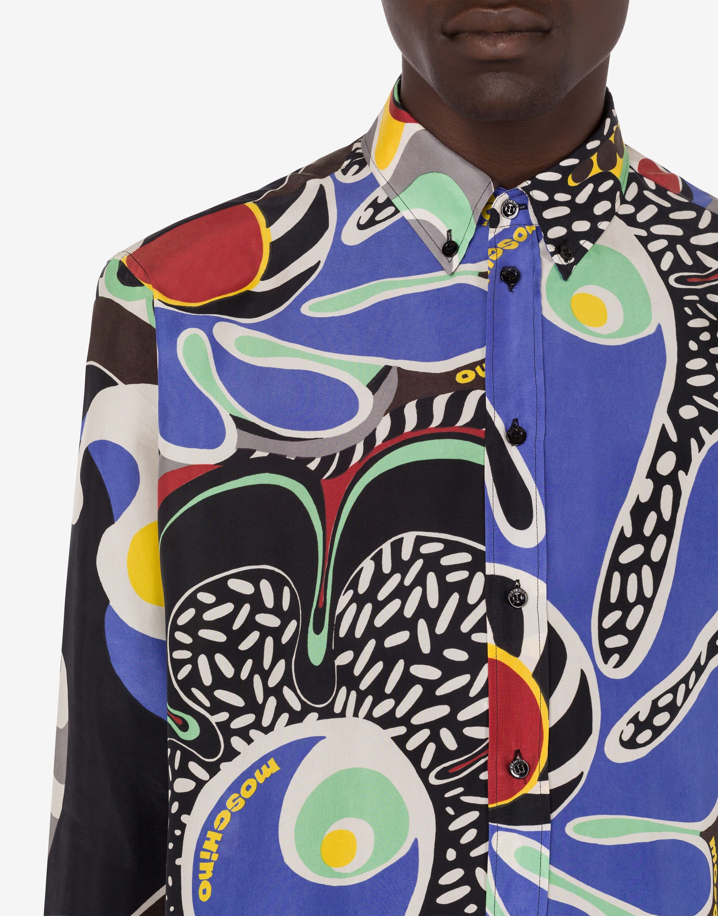 PSYCHEDELIC PRINT HABOTAI SHIRT - 4