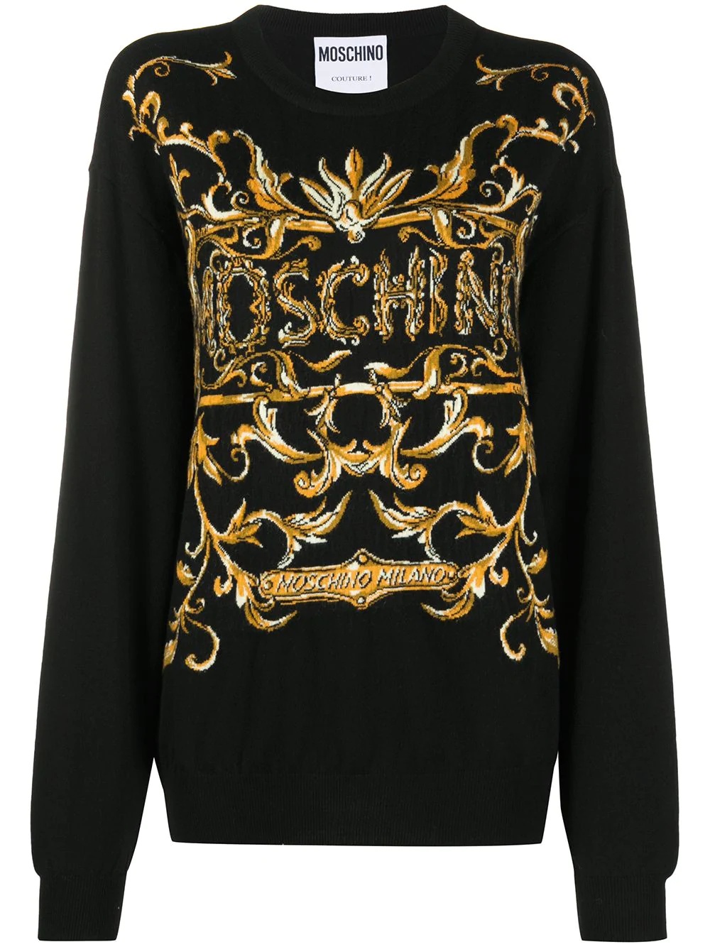 logo print sweatshirt - 1