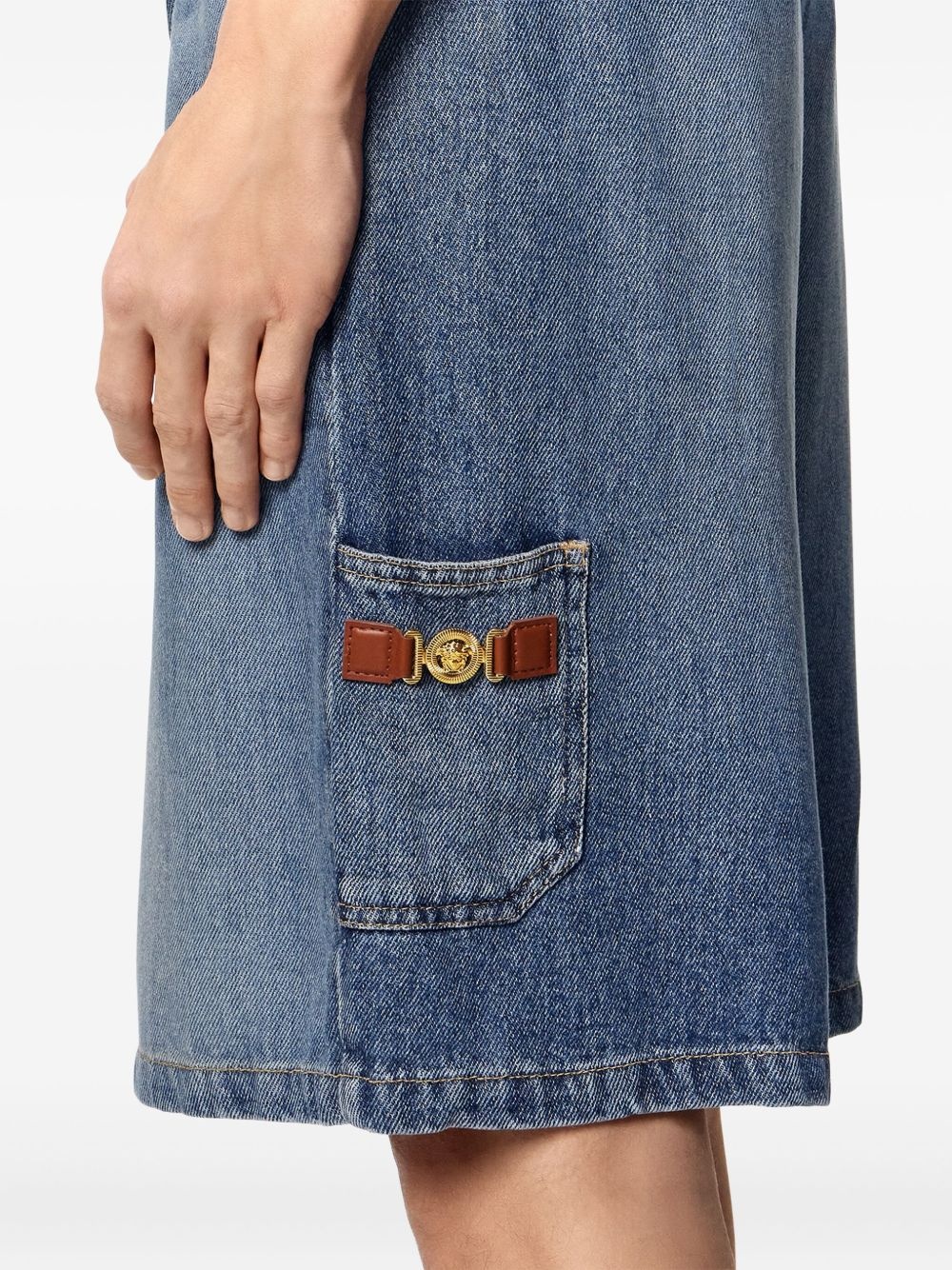 Medusa Biggie denim shorts - 3