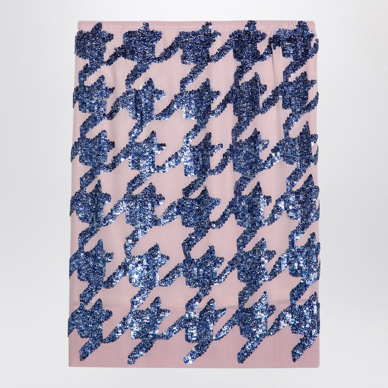 Dries Van Noten Pink Silk Sequin Skirt Women - 2