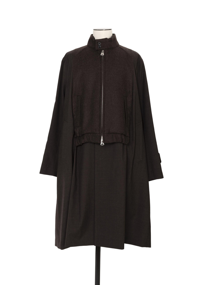 Suiting x Wool Melton Coat 1
