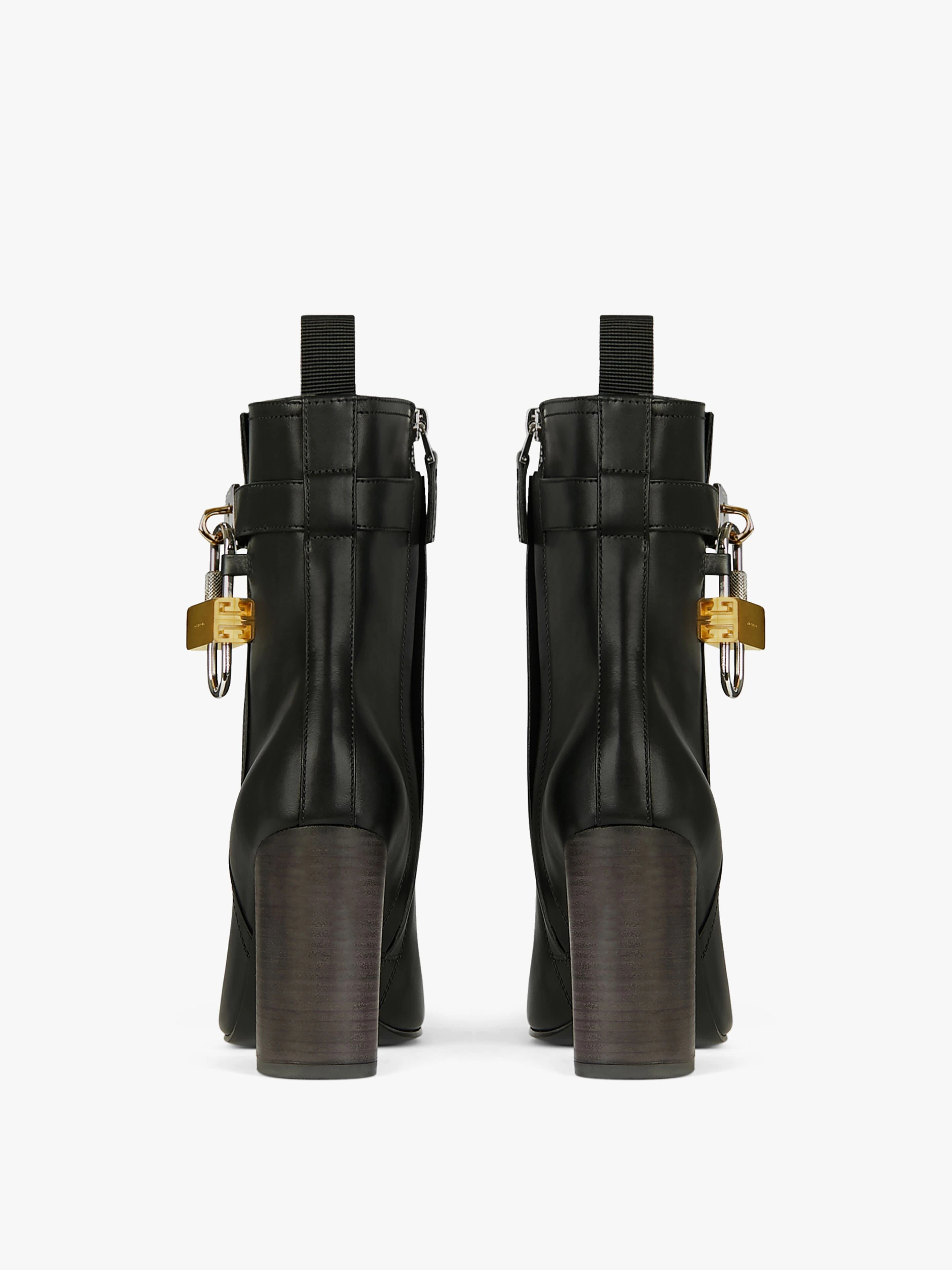 BOOTS IN LEATHER WITH PADLOCK - 4
