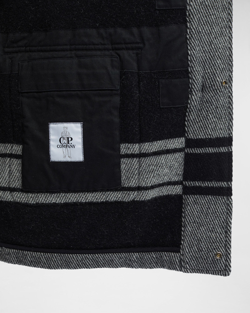 C.P. Duffel Jacquard Striped Coat 7