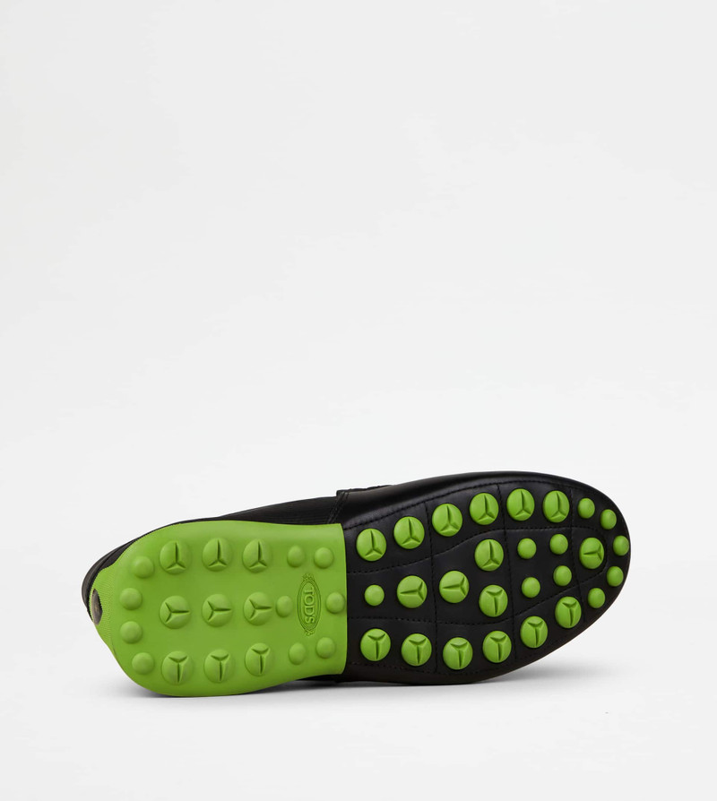 LOAFERS IN LEATHER - BLACK, GREEN 4