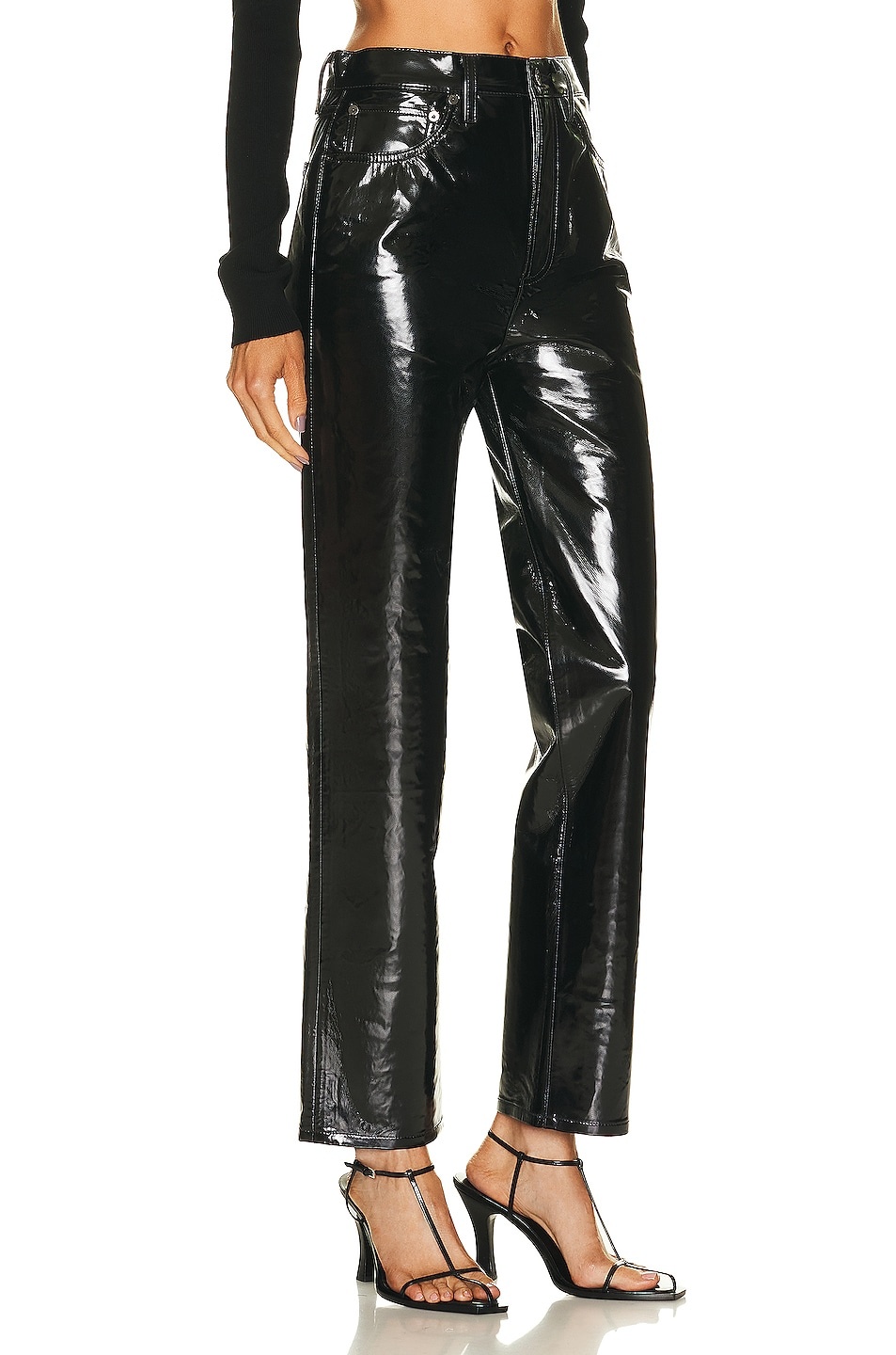 Recycled Leather 90s Pinch Waist - 2