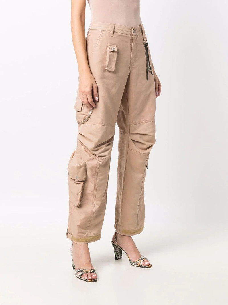 cotton-linen twill cargo pants 3