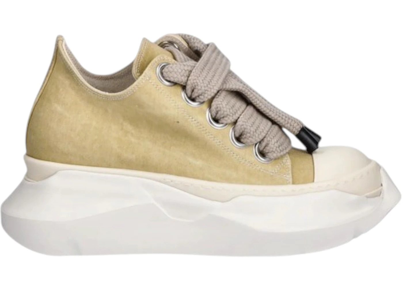 Rick Owens DRKSHDW Jumbo Laces Abstract Low Sneak Beige (Women's) - 1