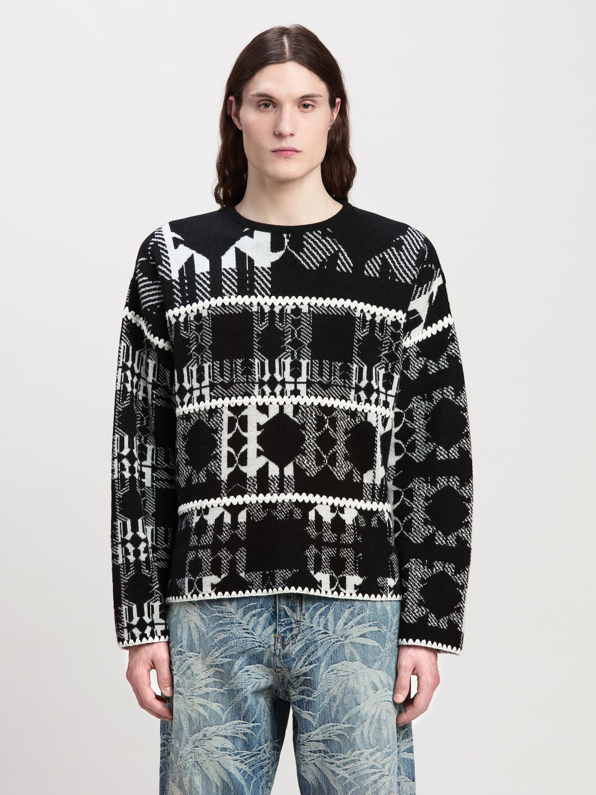 Check Monogram Sweater - 3