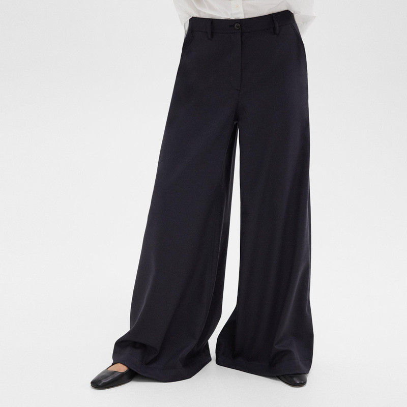 Ultra Wide-Leg Pant in Stretch Flannel 5