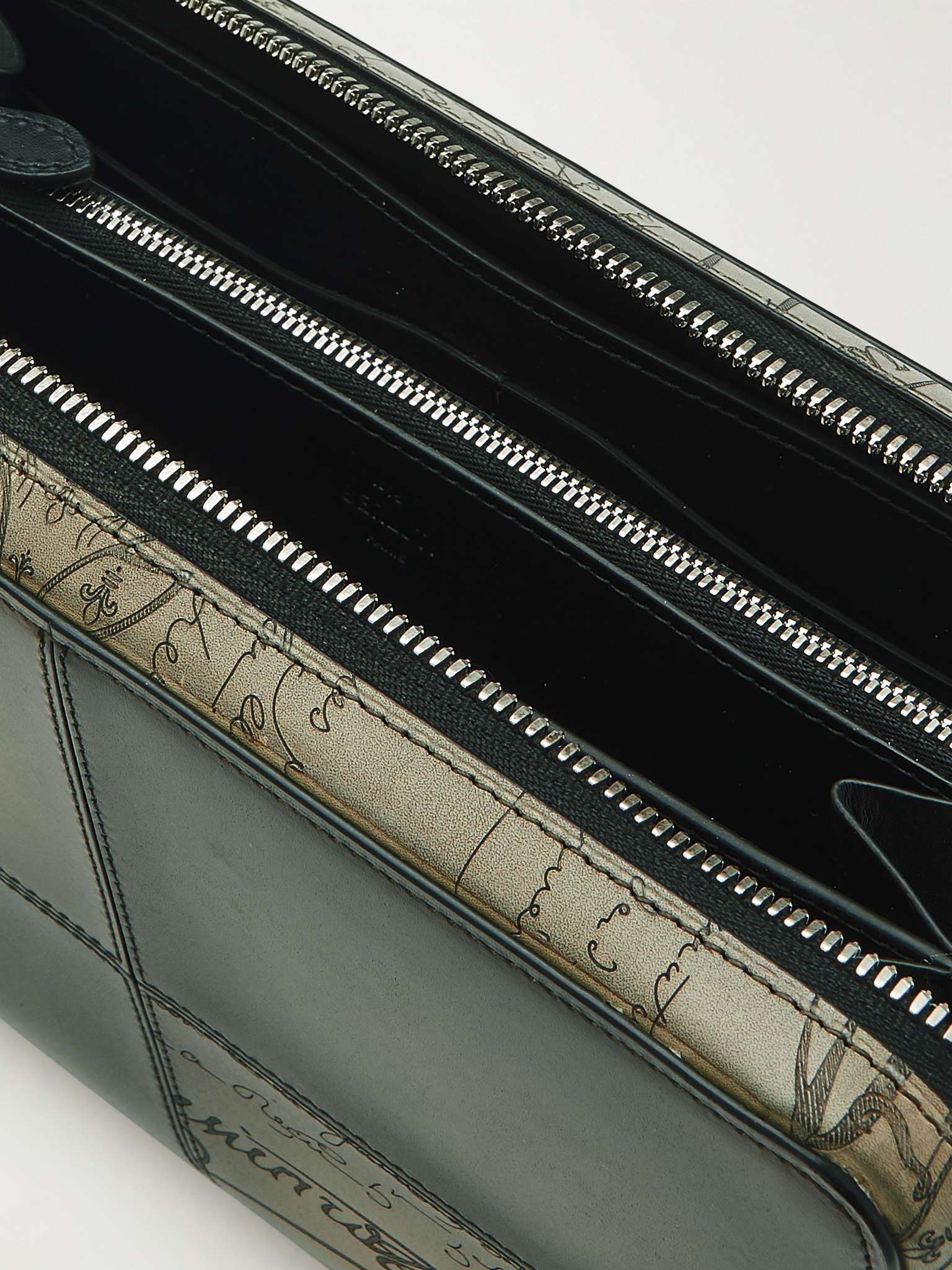 Itauba Scritto Panelled Venezia Leather Pouch - 3