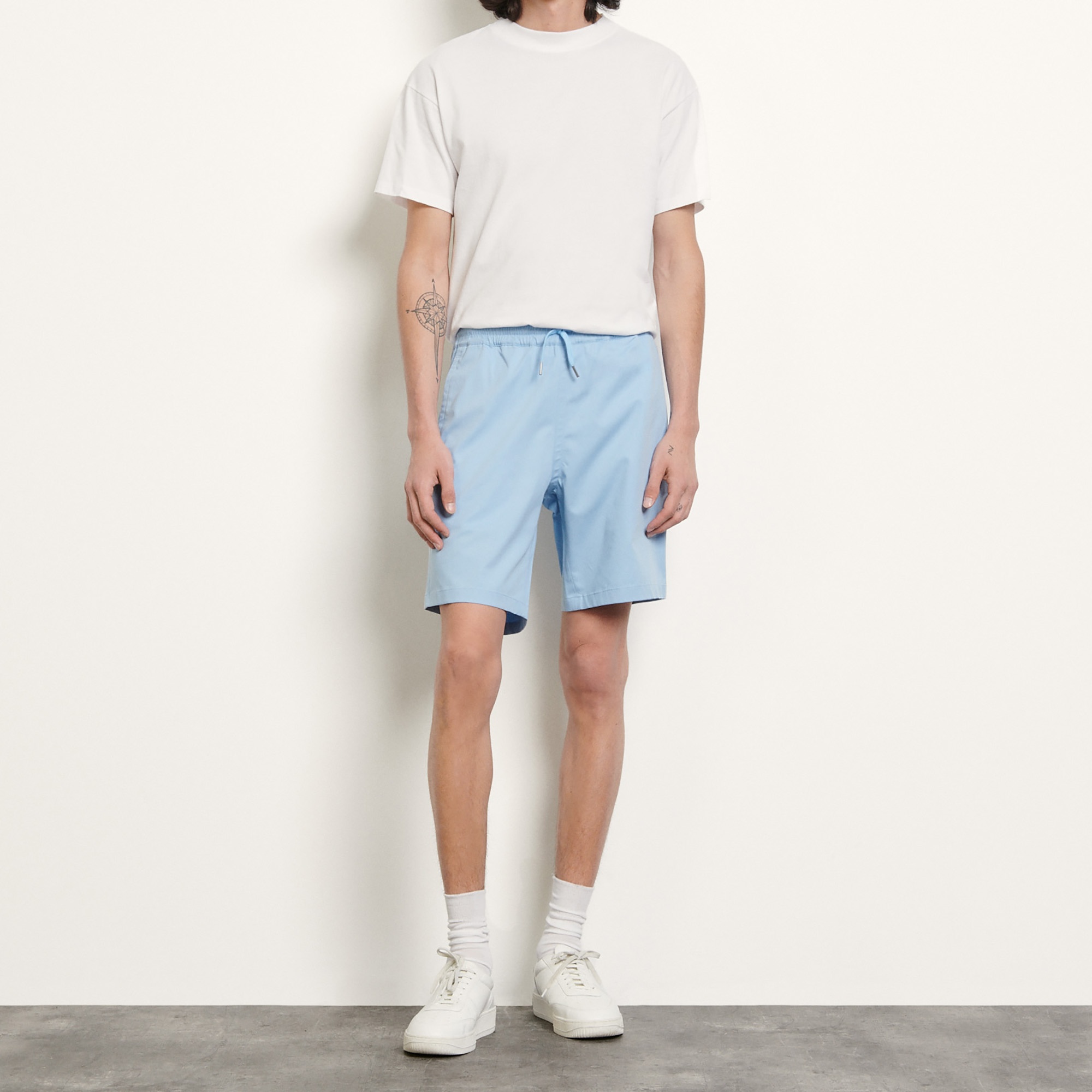 Cotton blend shorts - 6