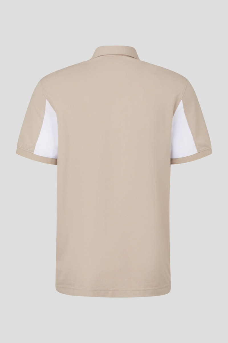 BOGNER Timo Polo shirt in Beige/White/Orange outlook