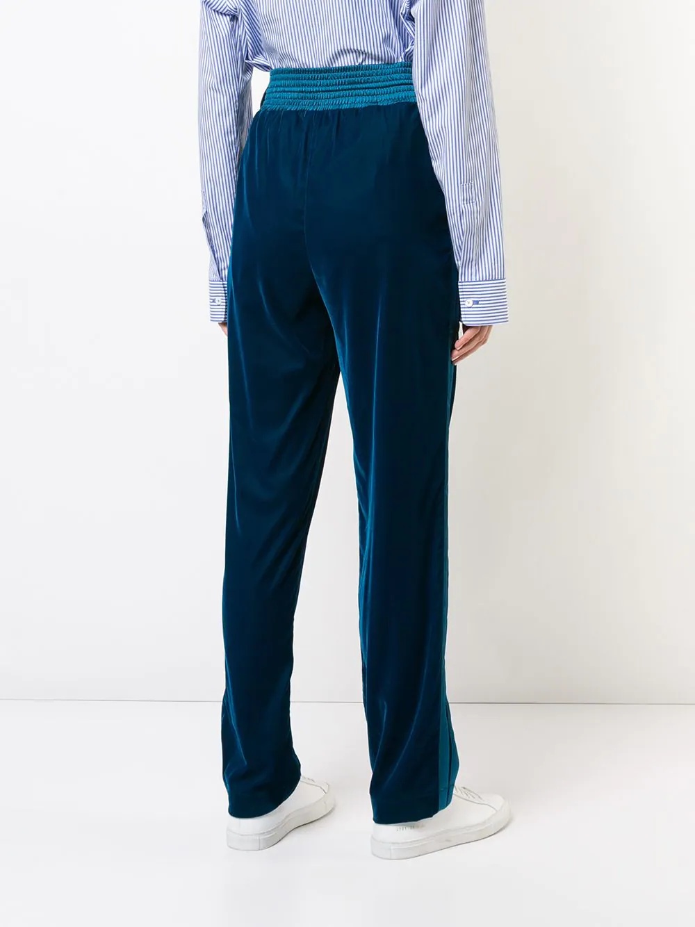 drawstring high-waist trousers - 4