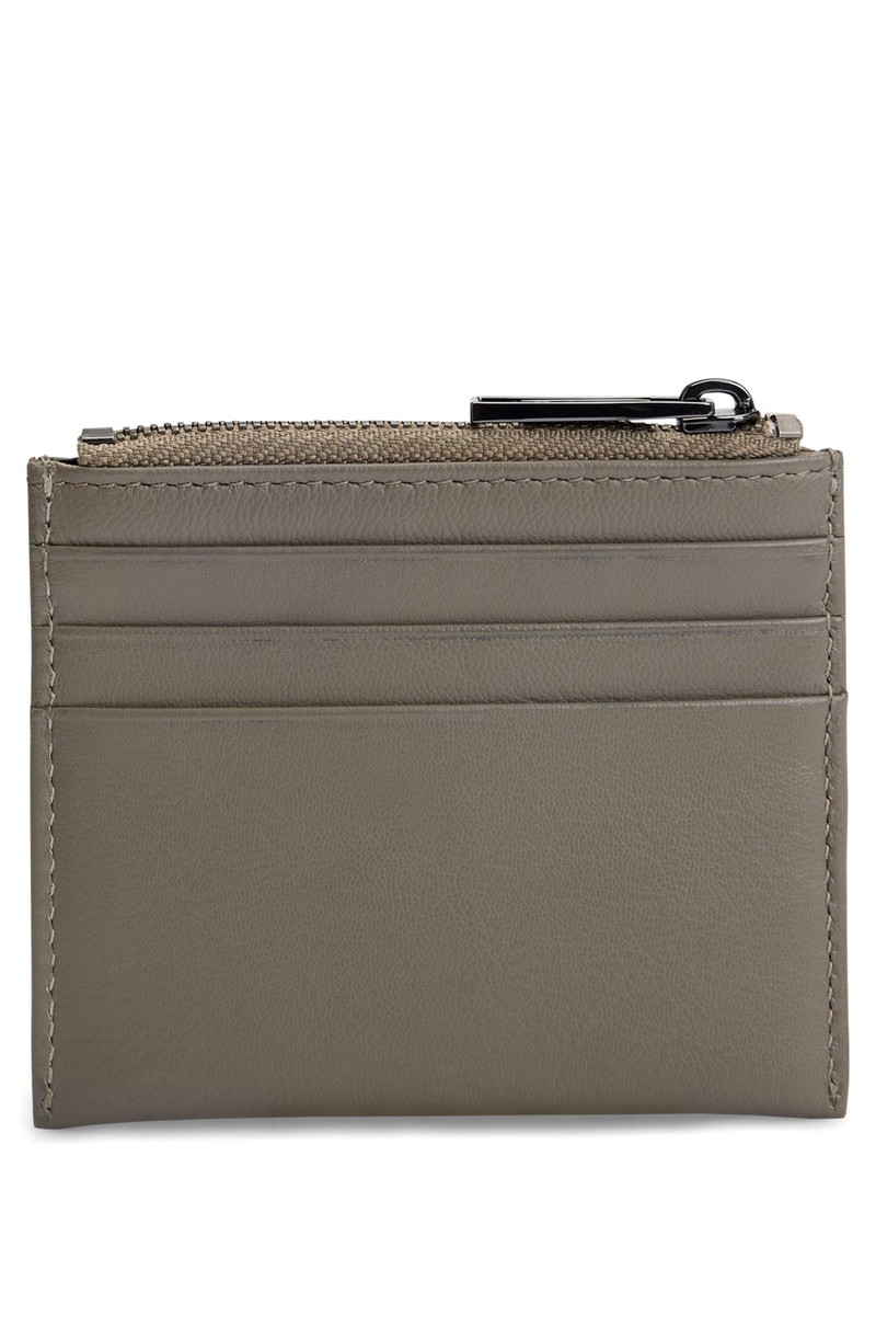 BOSS MATTE-LEATHER CARD HOLDER WITH DOUBLE B MONOGRAM outlook